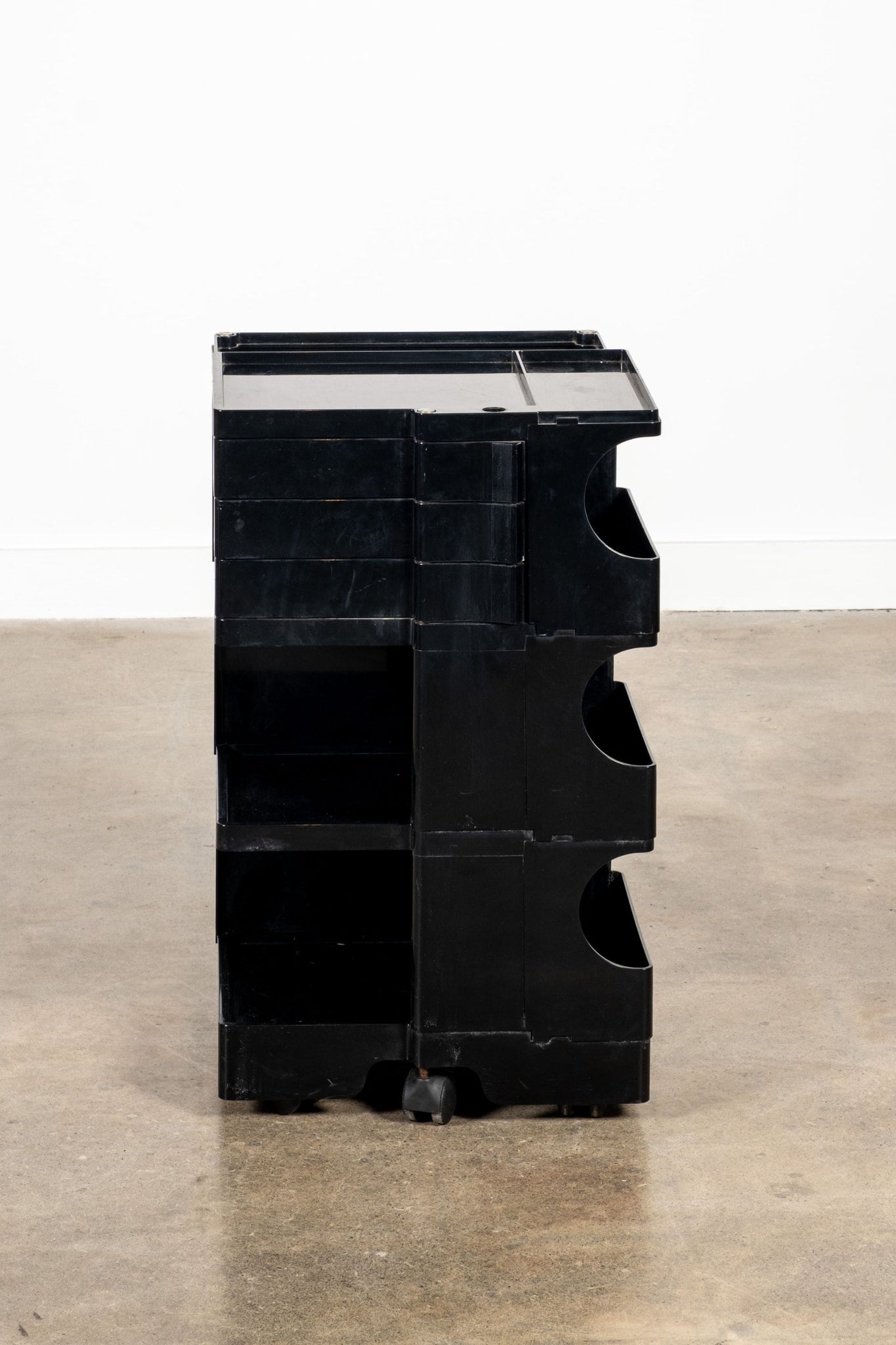 Bieffeplast Boby Storage Trolley by Joe Colombo, Low Black | Bonne Choice