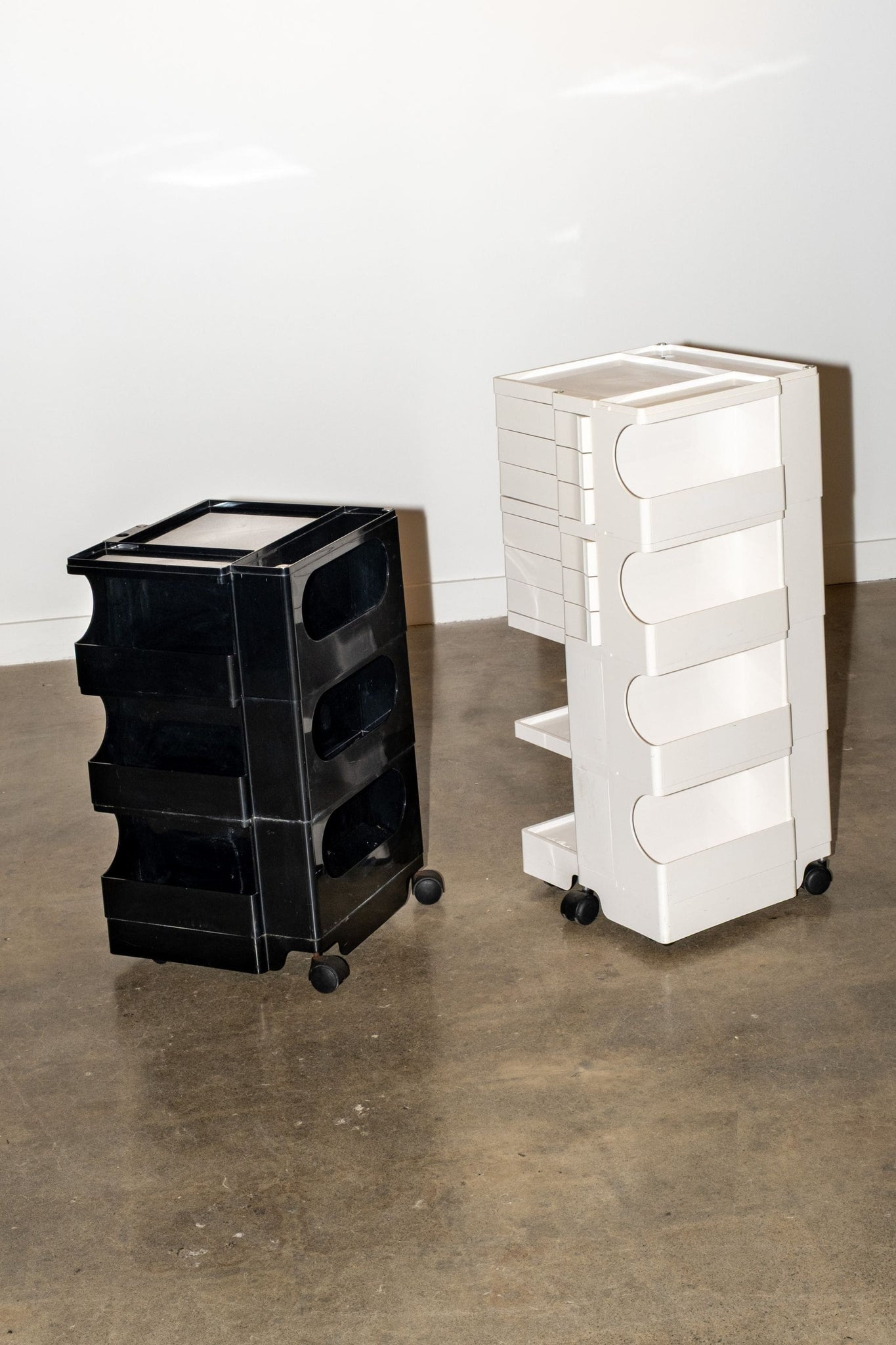 Bieffeplast Boby Storage Trolley by Joe Colombo, Low Black | Bonne Choice
