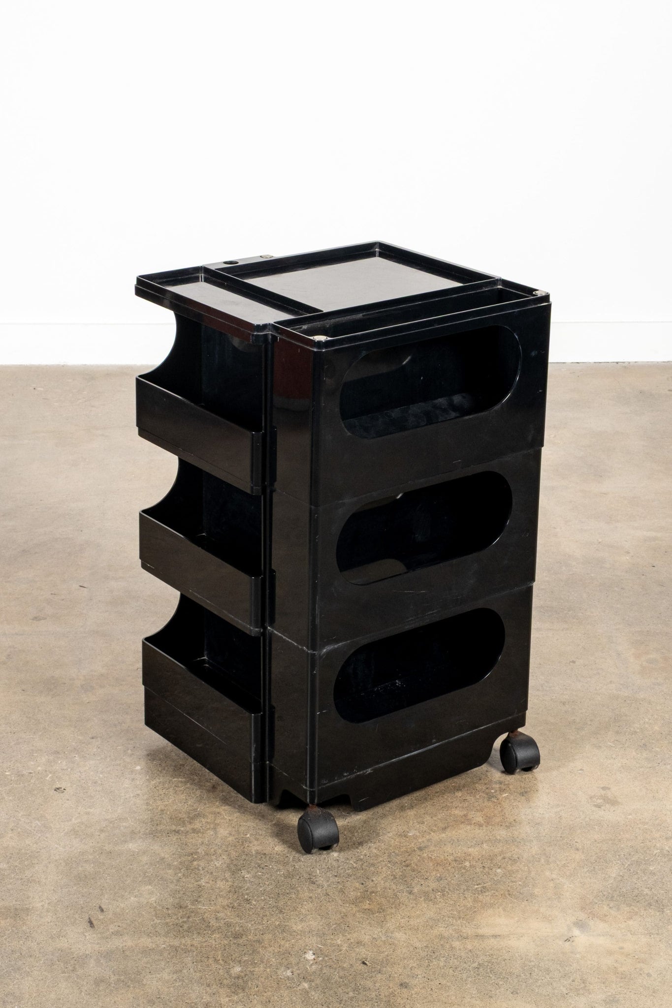 Bieffeplast Boby Storage Trolley by Joe Colombo, Low Black | Bonne Choice