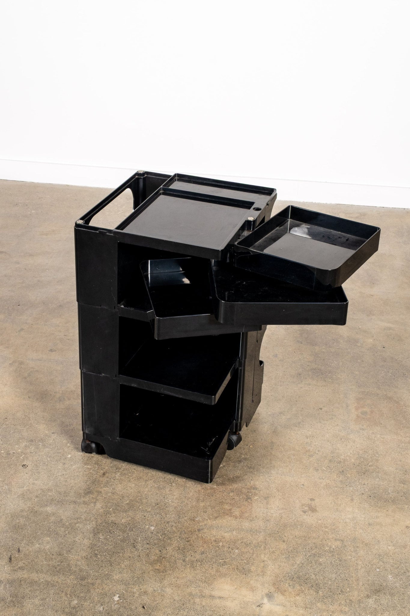 Bieffeplast Boby Storage Trolley by Joe Colombo, Low Black | Bonne Choice