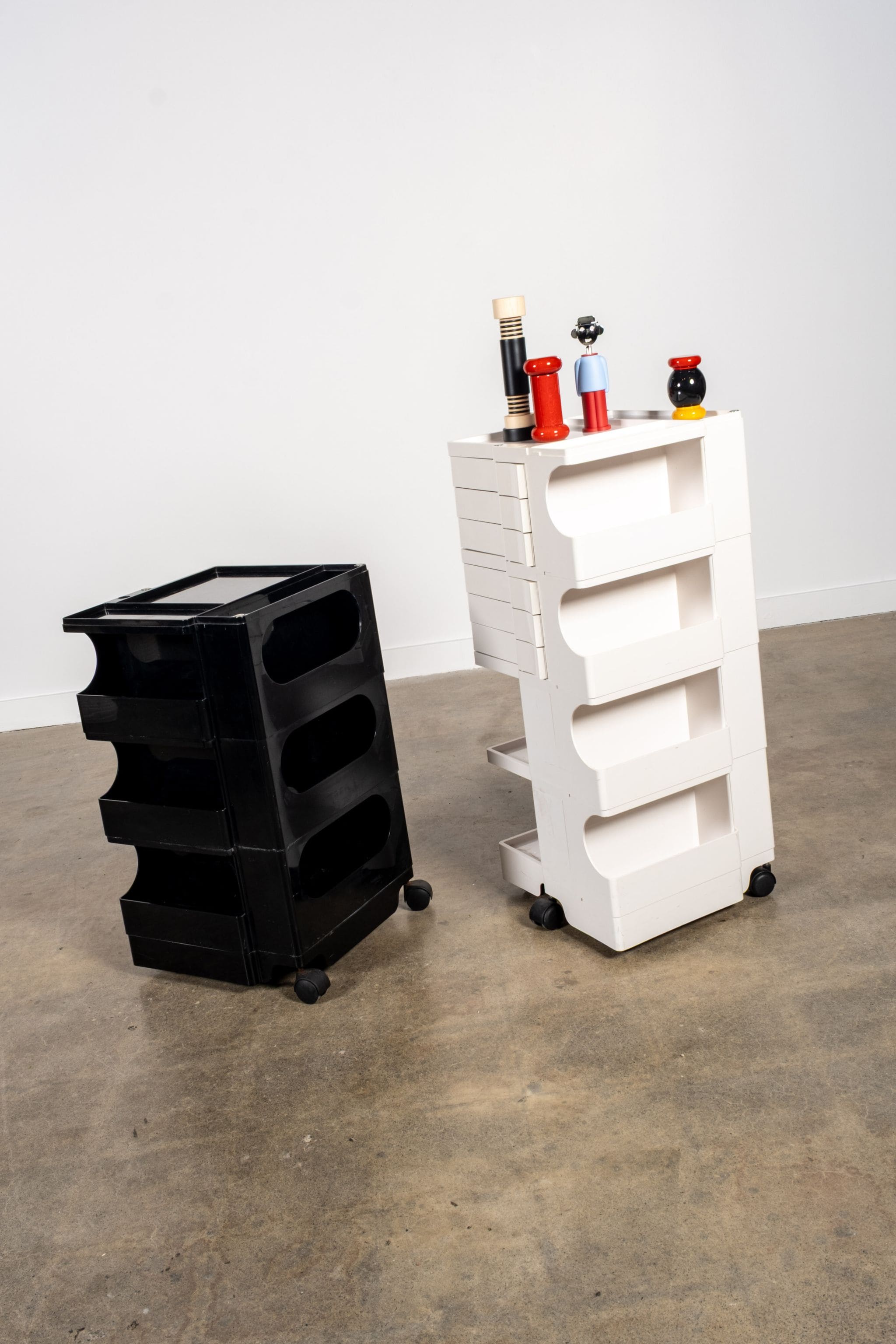 Bieffeplast Boby Storage Trolley by Joe Colombo, Tall White Bieffeplast Boby Storage Trolley by Joe Colombo, Tall White