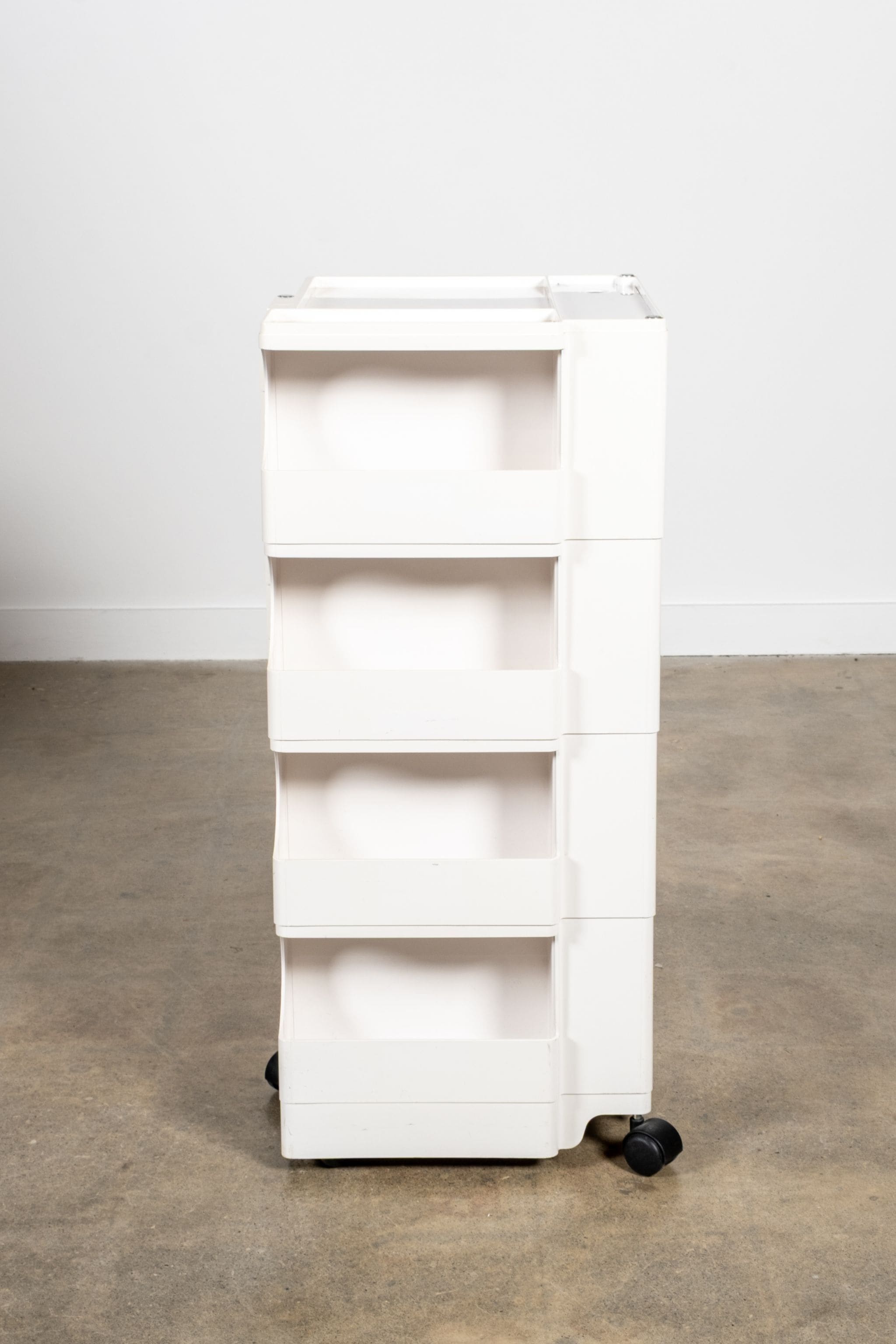 Bieffeplast Boby Storage Trolley by Joe Colombo, Tall White