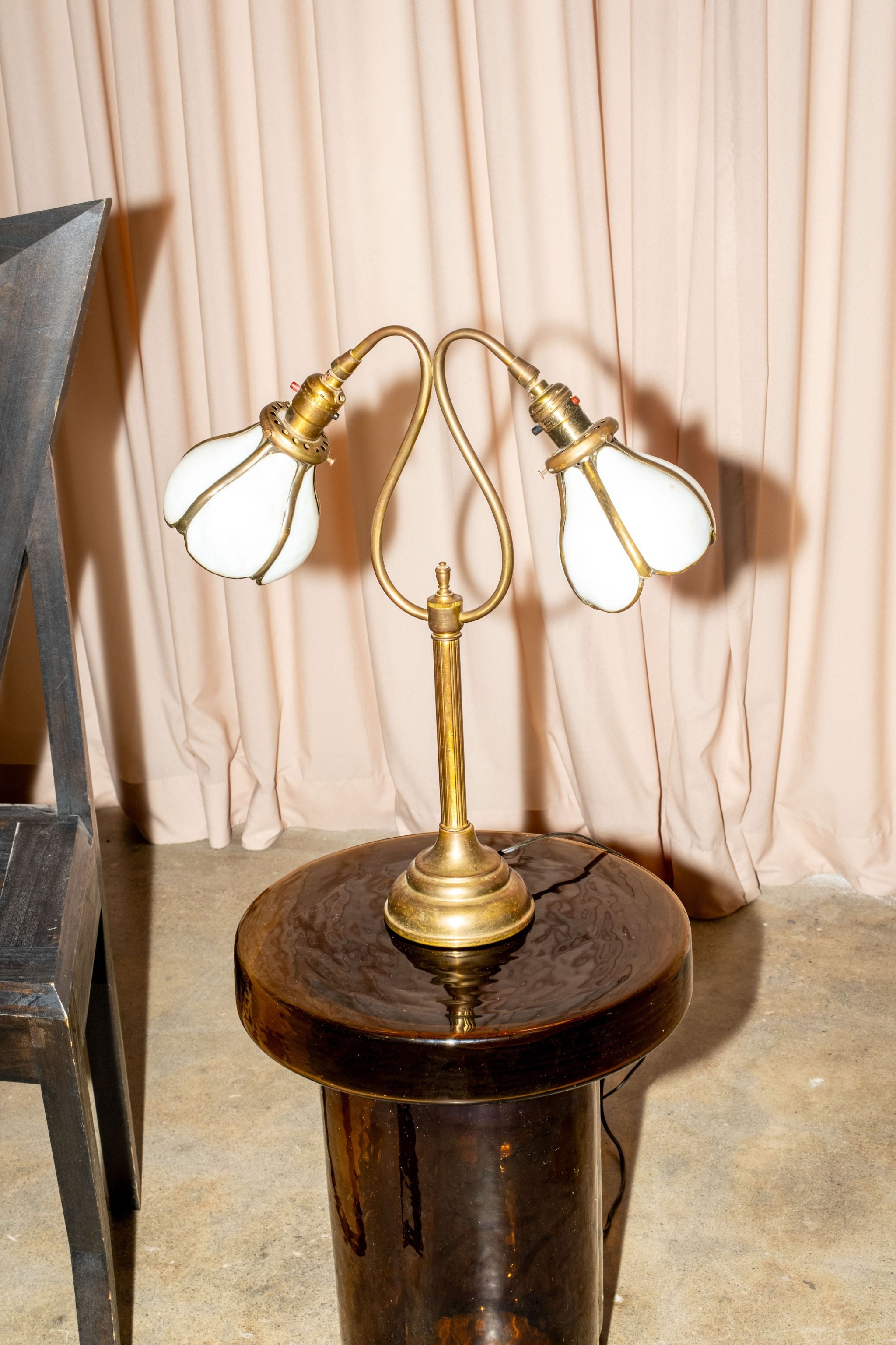 Mid Century Hotel Table Lamps - Copper Base and Shades -Regency high quality Hotel Motif