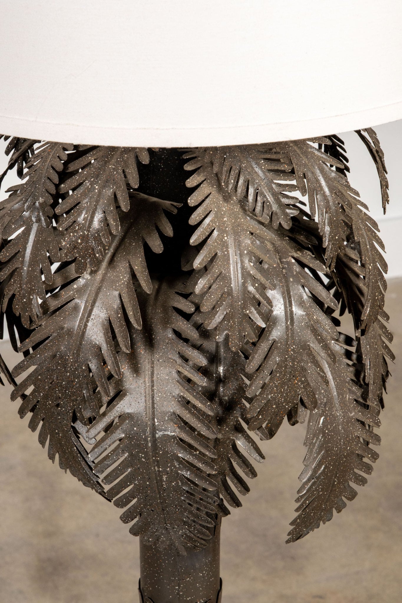 Brass 'Palm Tree' Table Lamp, New Shade | Bonne Choice