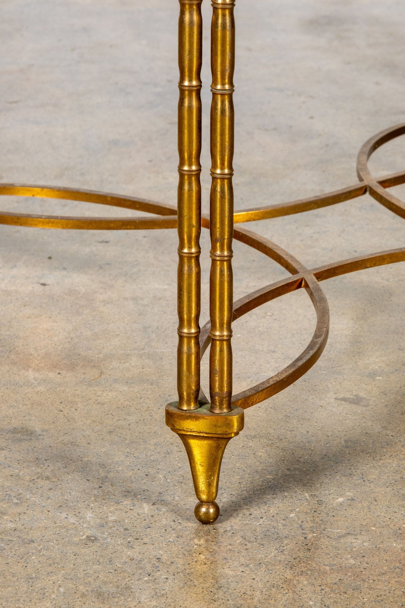 Brass Side Table with Smoked Glass Top | Bonne Choice