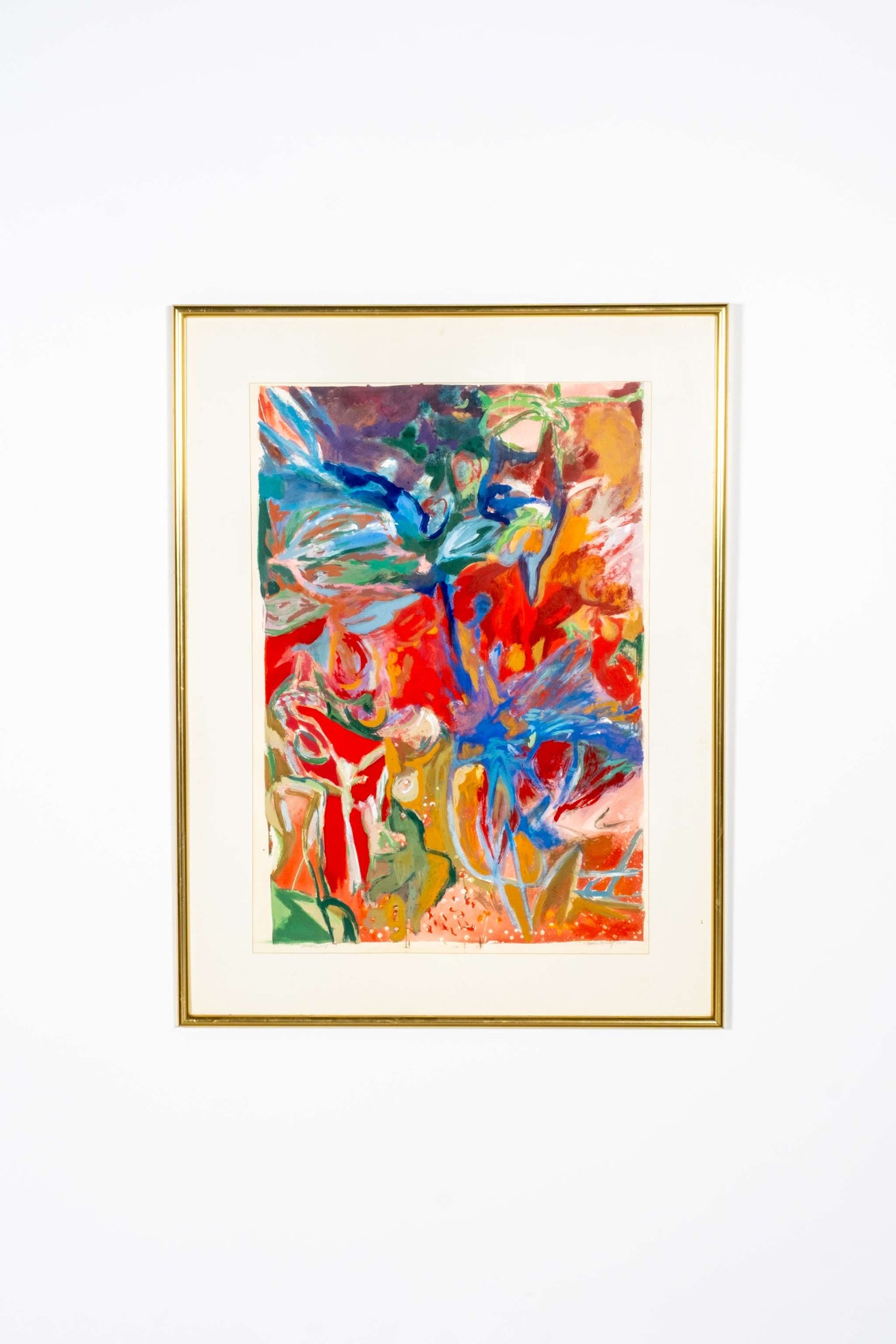 "Womans Song" (1991), Bright Abstract Painting