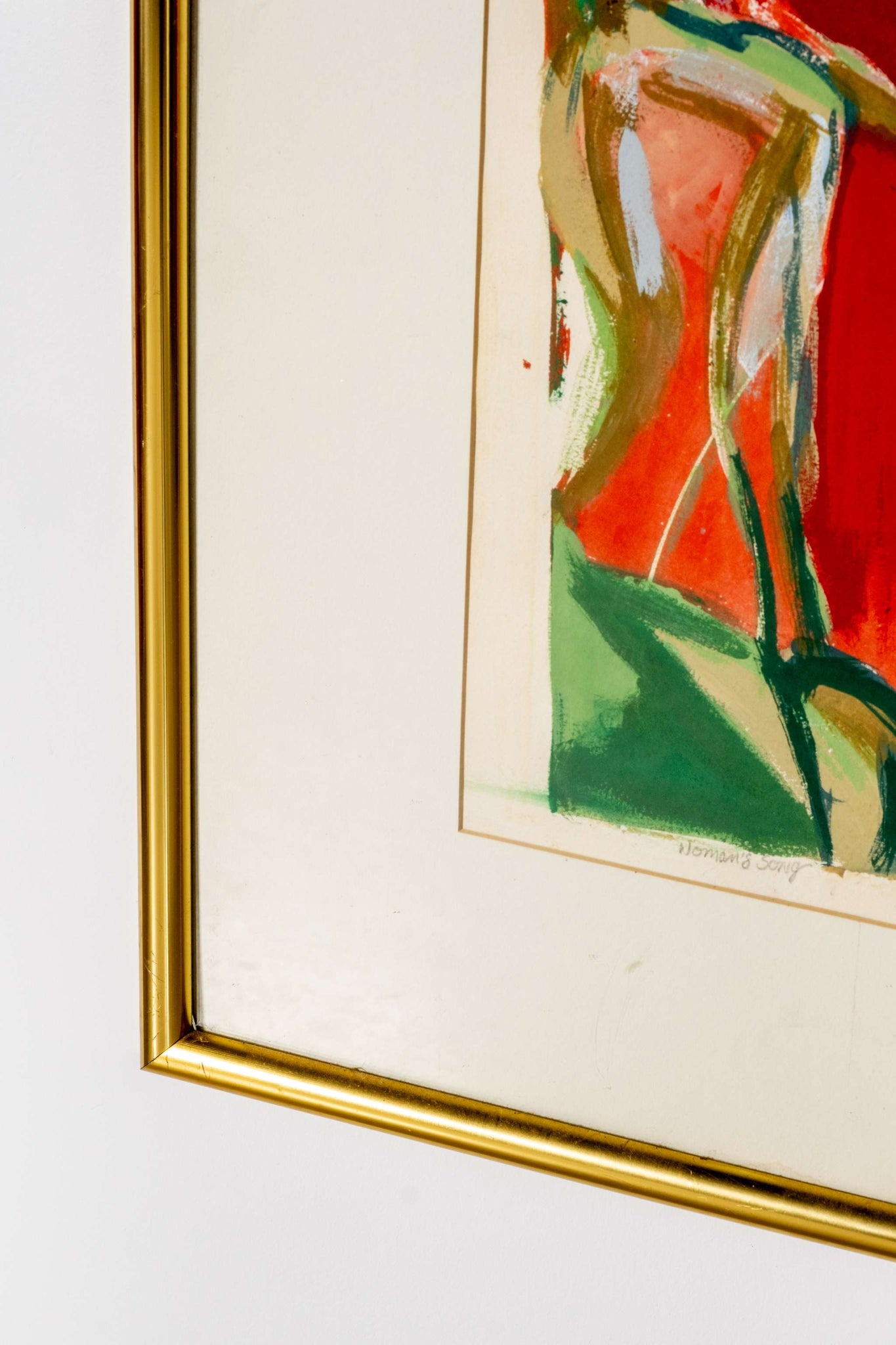 "Womans Song" (1991), Bright Abstract Painting