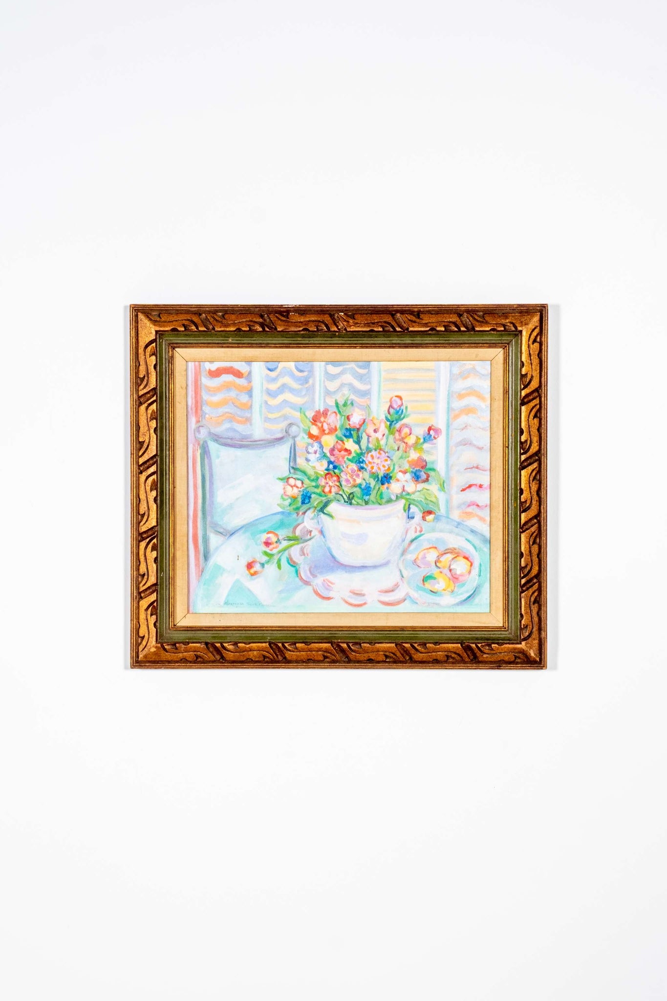 Bright Still Life with Wood Frame
