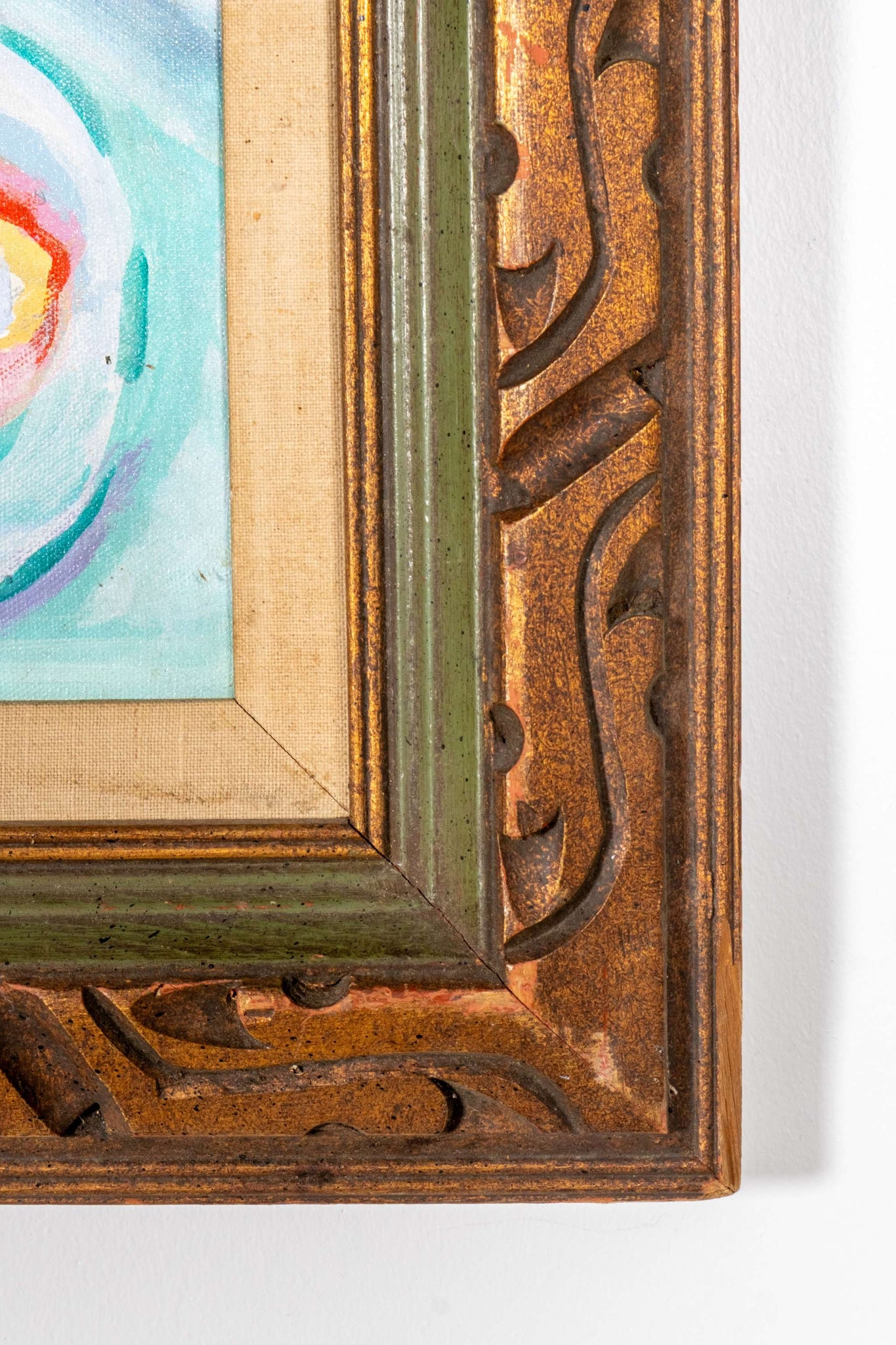 Bright Still Life with Wood Frame