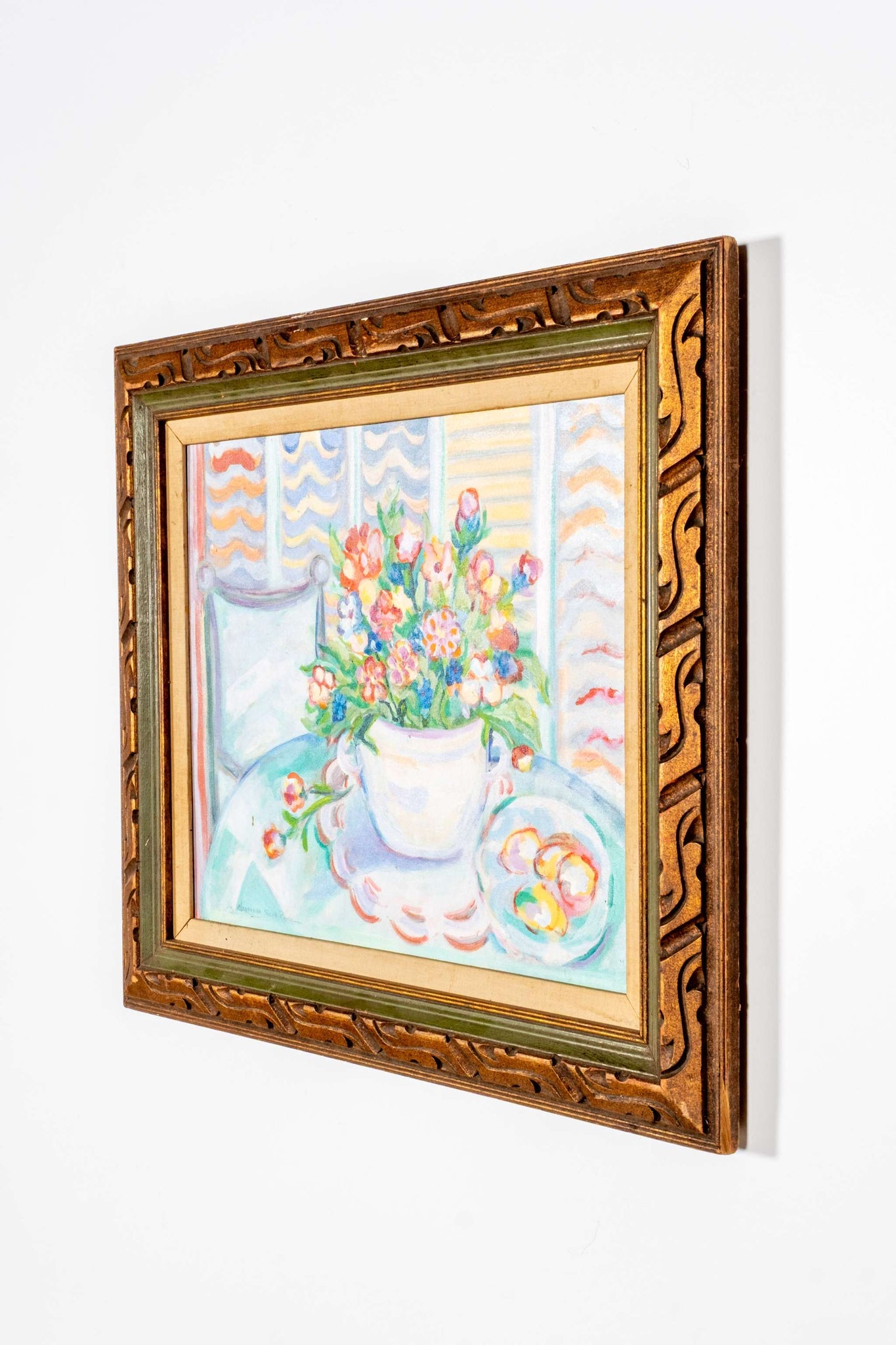 Bright Still Life with Wood Frame