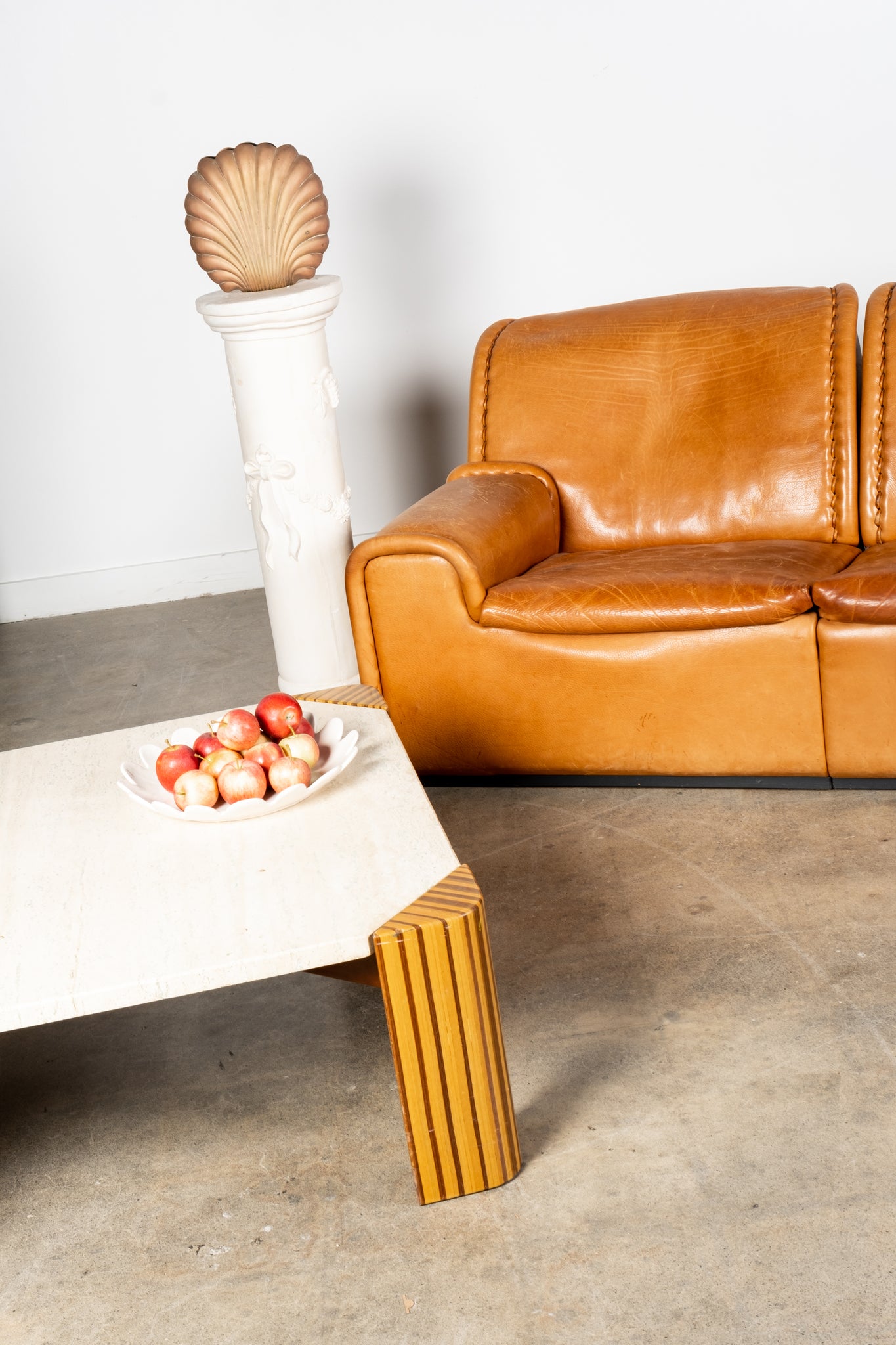 Bonne Choice - Bull Leather 2 Seater Sofa