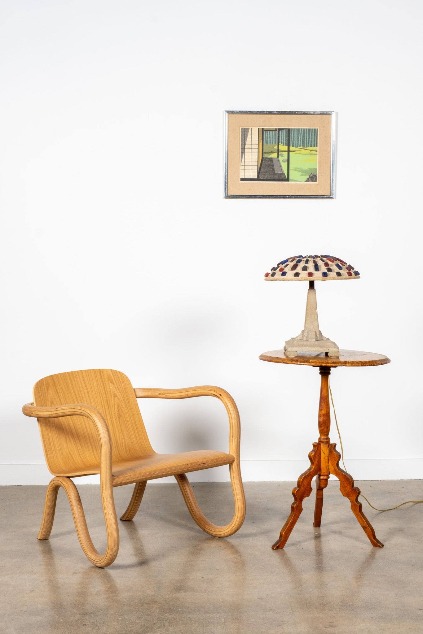 Vintage Burl Occassional Table | Bonne Choice