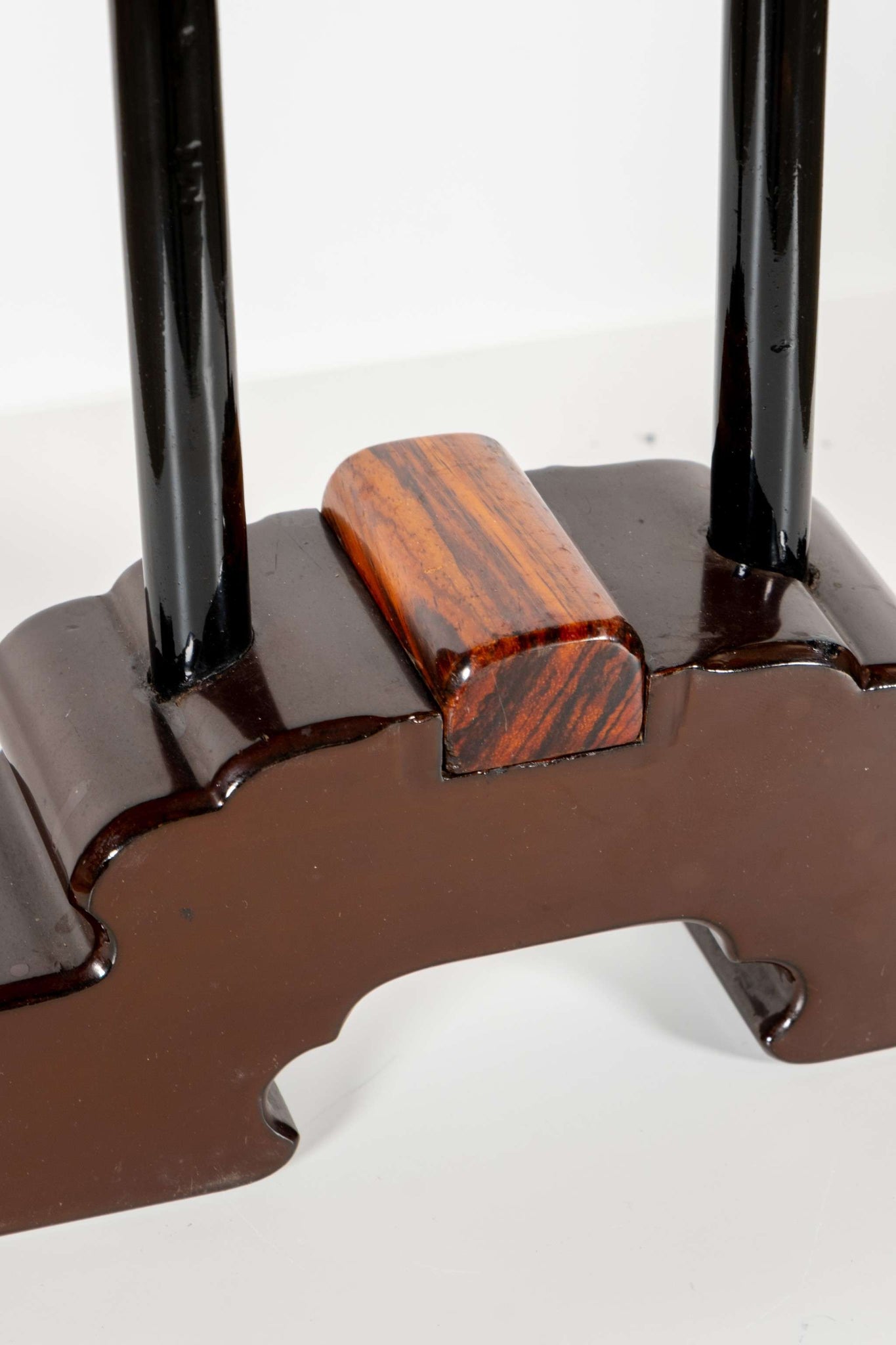 Burl Wood Veneer Book Stand
