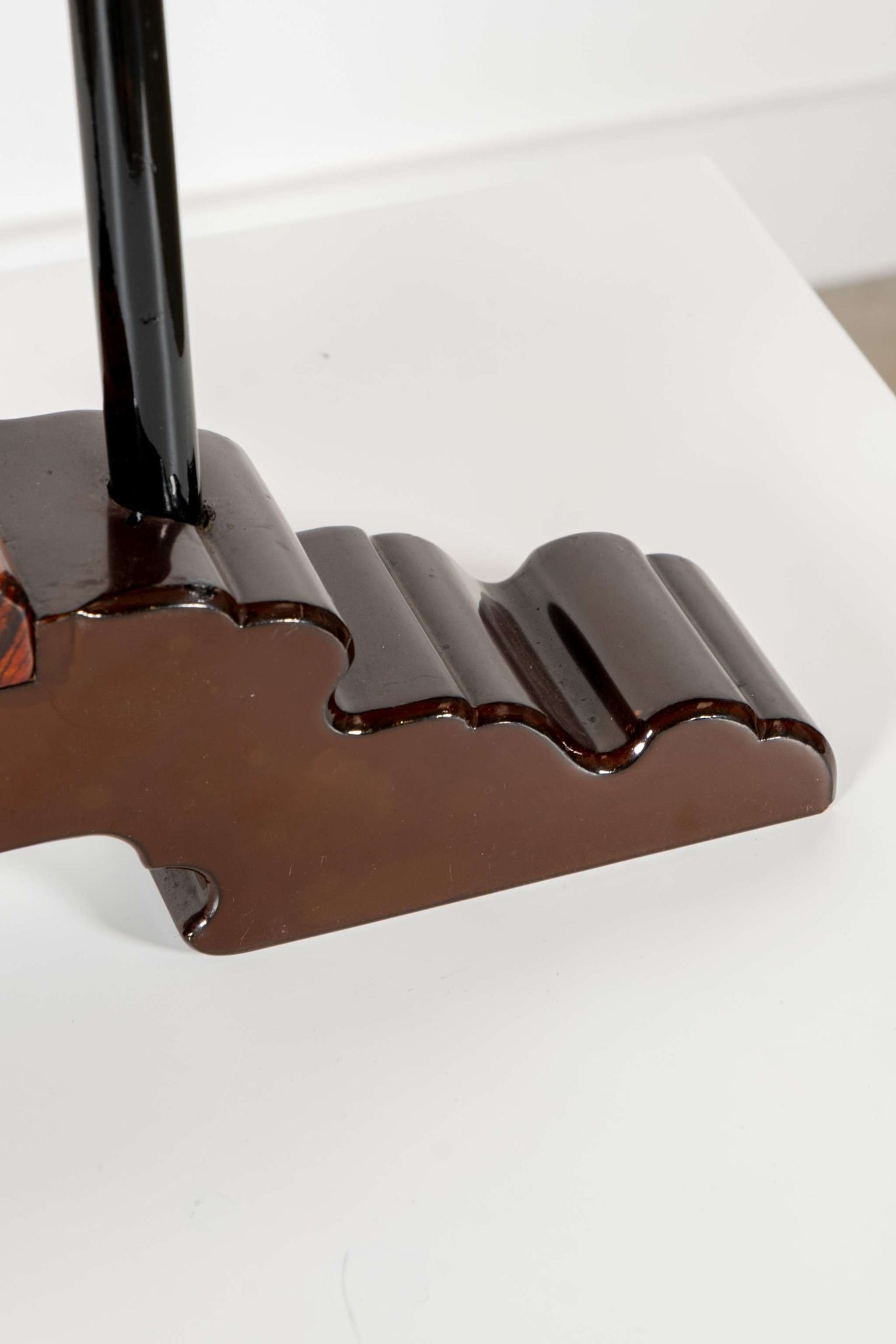 Burl Wood Veneer Book Stand
