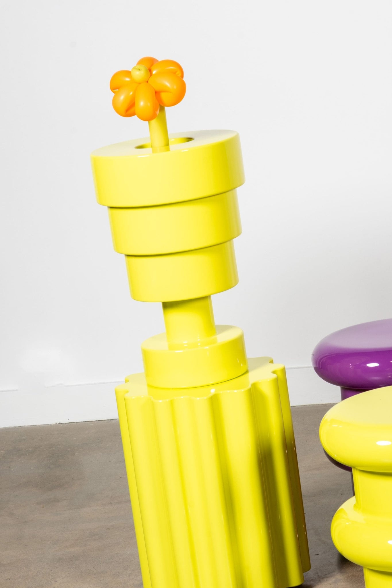 Kartell Calice Stool / Side Table by Ettore Sottsass, Green | Bonne Choice