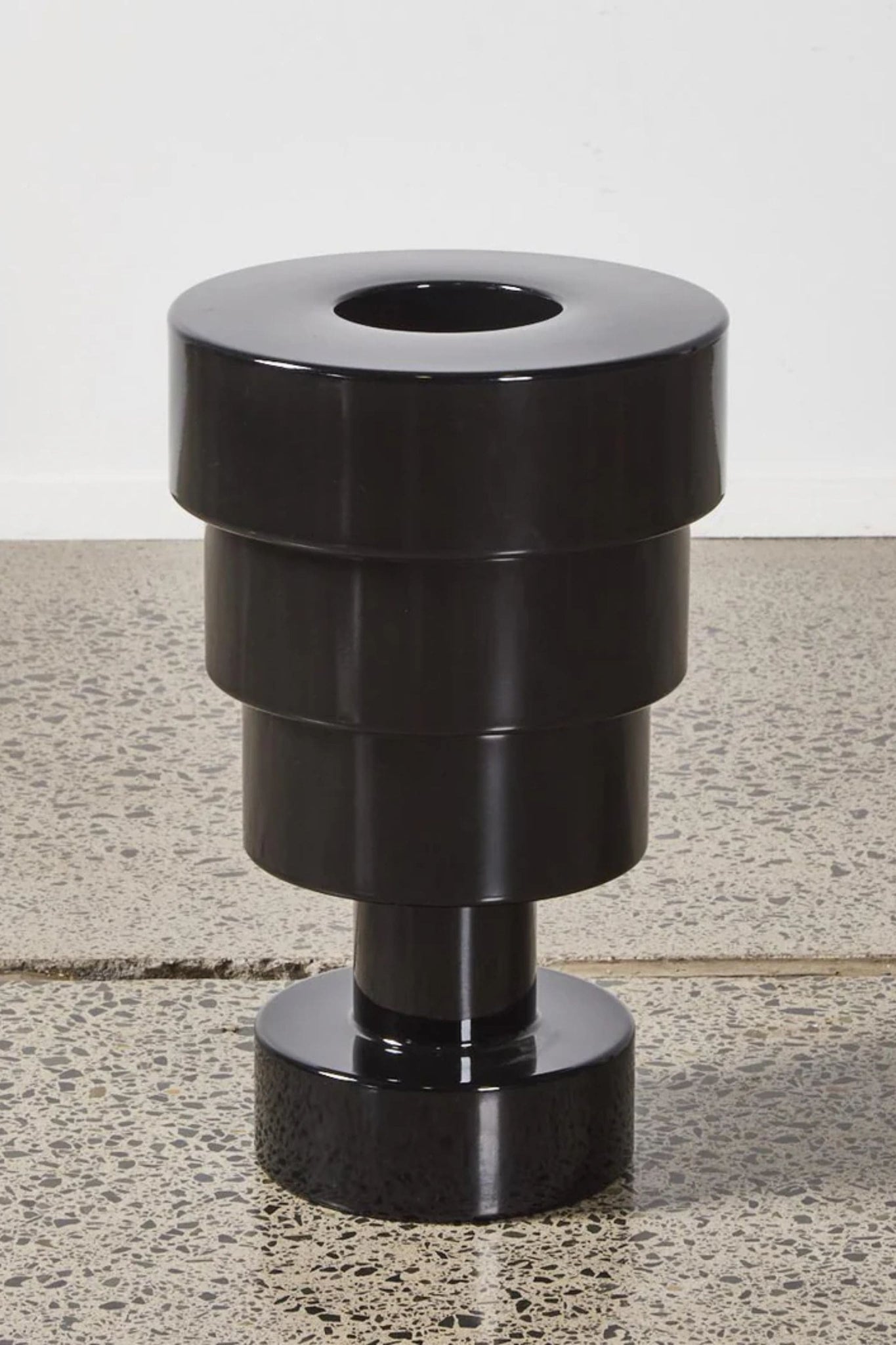 Kartell Calice Stool / Side Table by Ettore Sottsass, Black | Bonne Choice