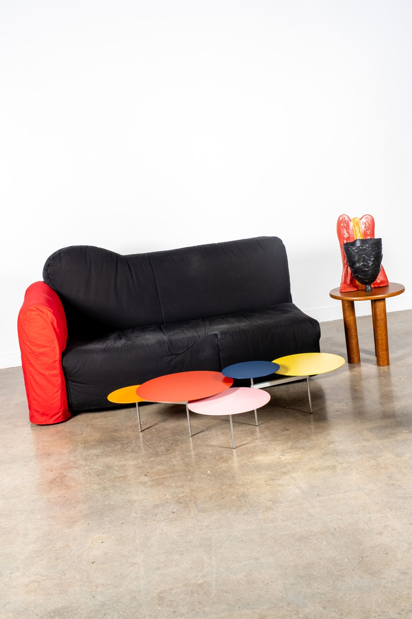 Cassina Cannaregio Sofa, Black and Red by Gaetano Pesce | Bonne Choice