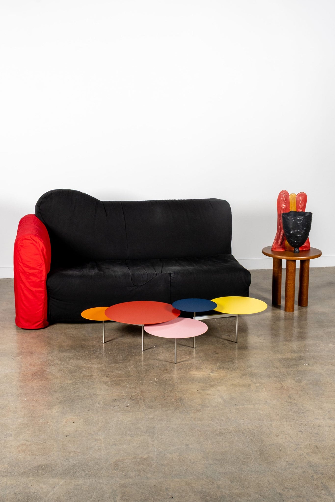 Cassina Cannaregio Sofa, Black and Red by Gaetano Pesce | Bonne Choice