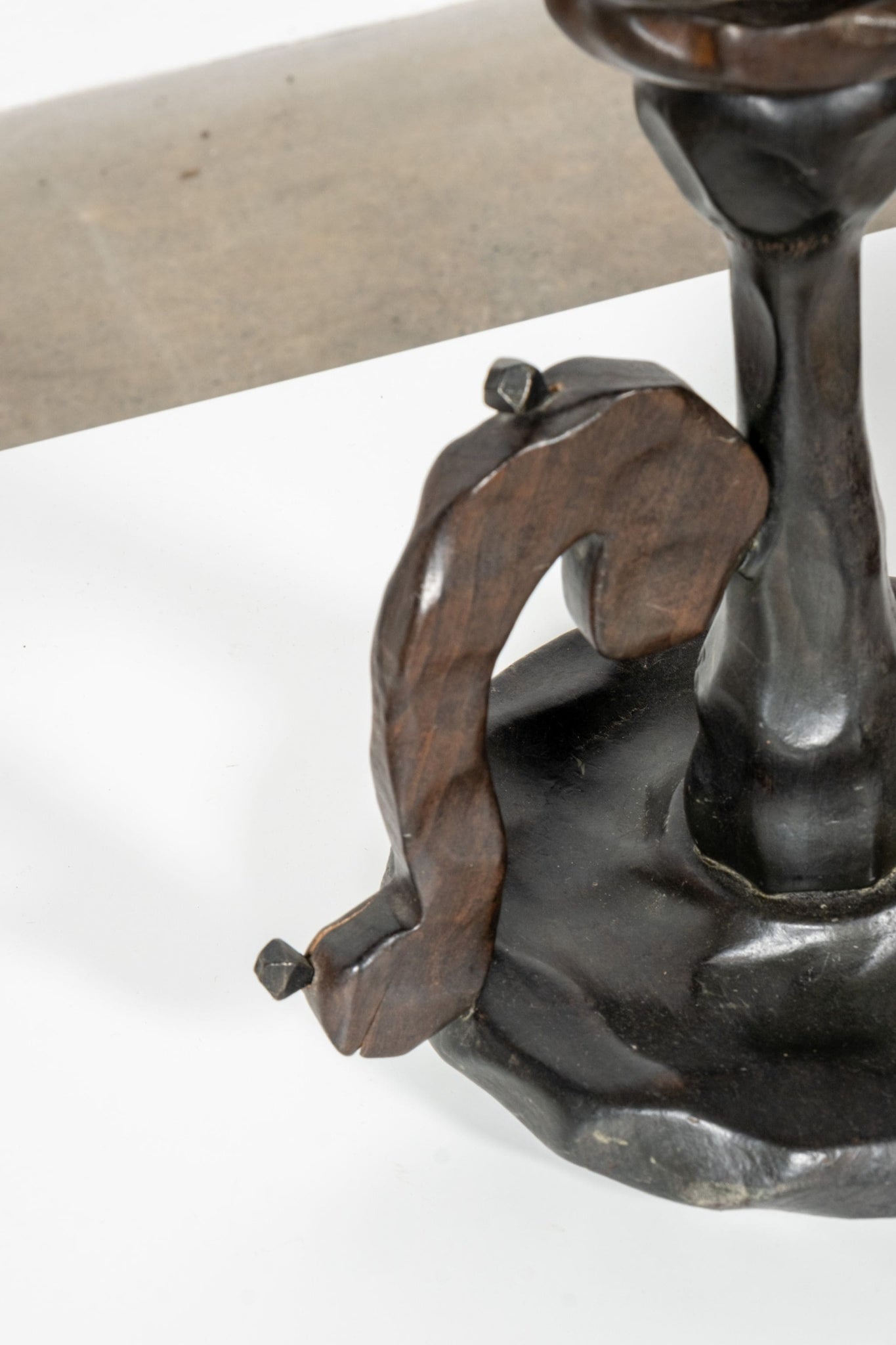 Carved Wood Candle Stick | Bonne Choice
