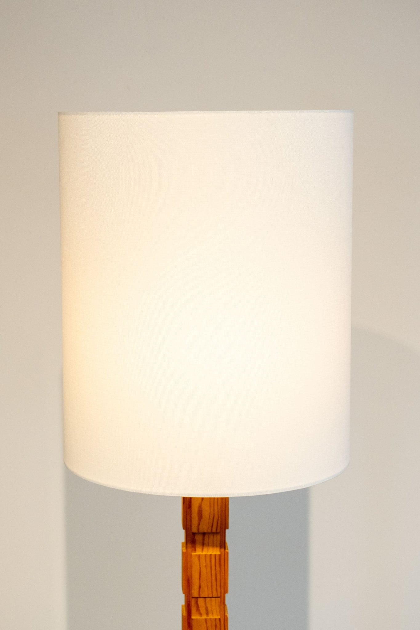 Vintage Carved Wood Floor Lamp | Bonne Choice