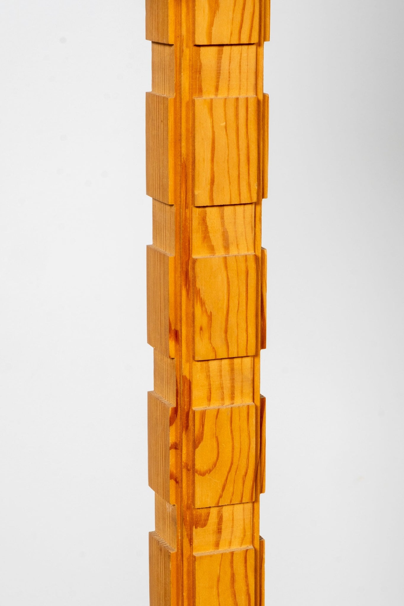 Vintage Carved Wood Floor Lamp | Bonne Choice