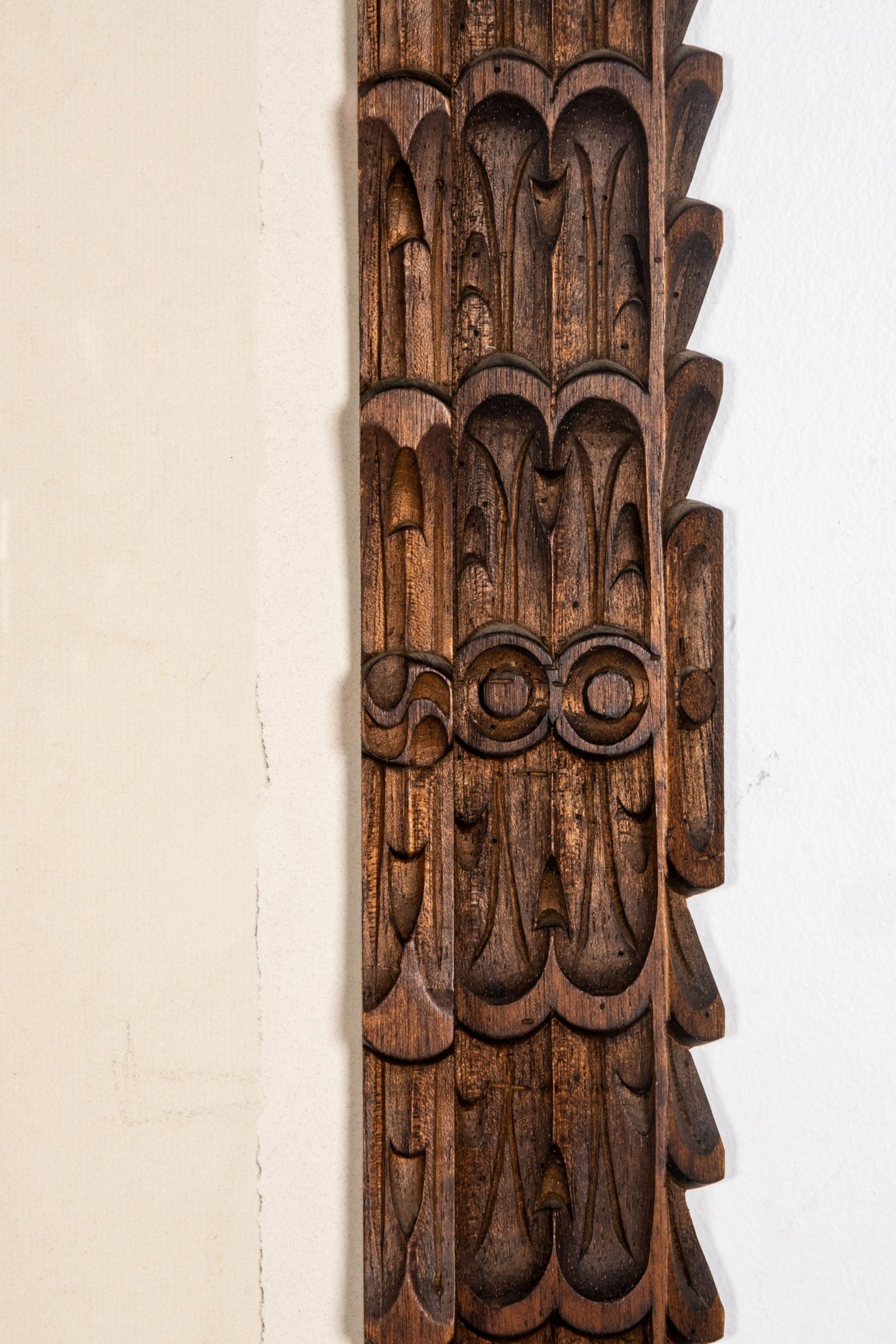 Vintage Charcoal Drawing in Ornate Vintage Carved Wood Frame | Bonne Choice