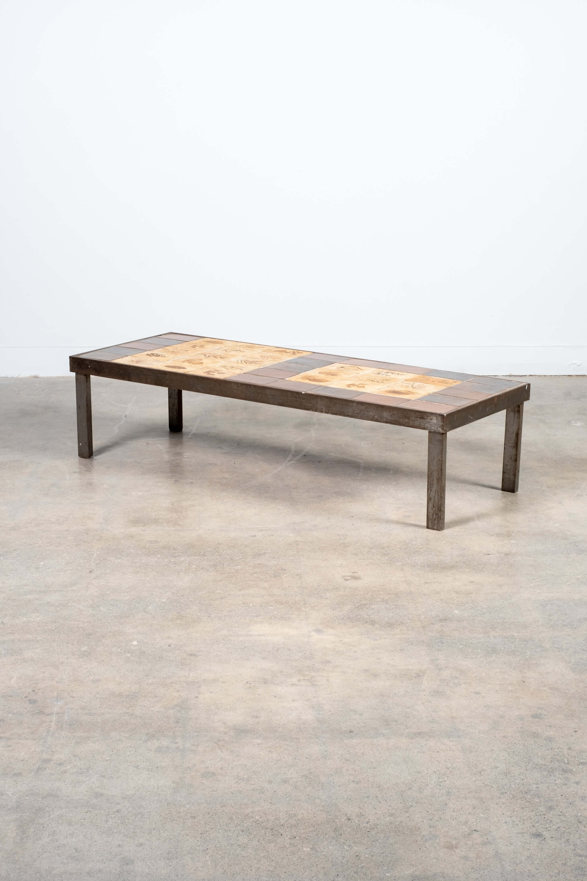 Roger Capron フランス ビンテージ テーブル ぺリアン Roger Capron French 1960's Ceramic Tile Coffee Table