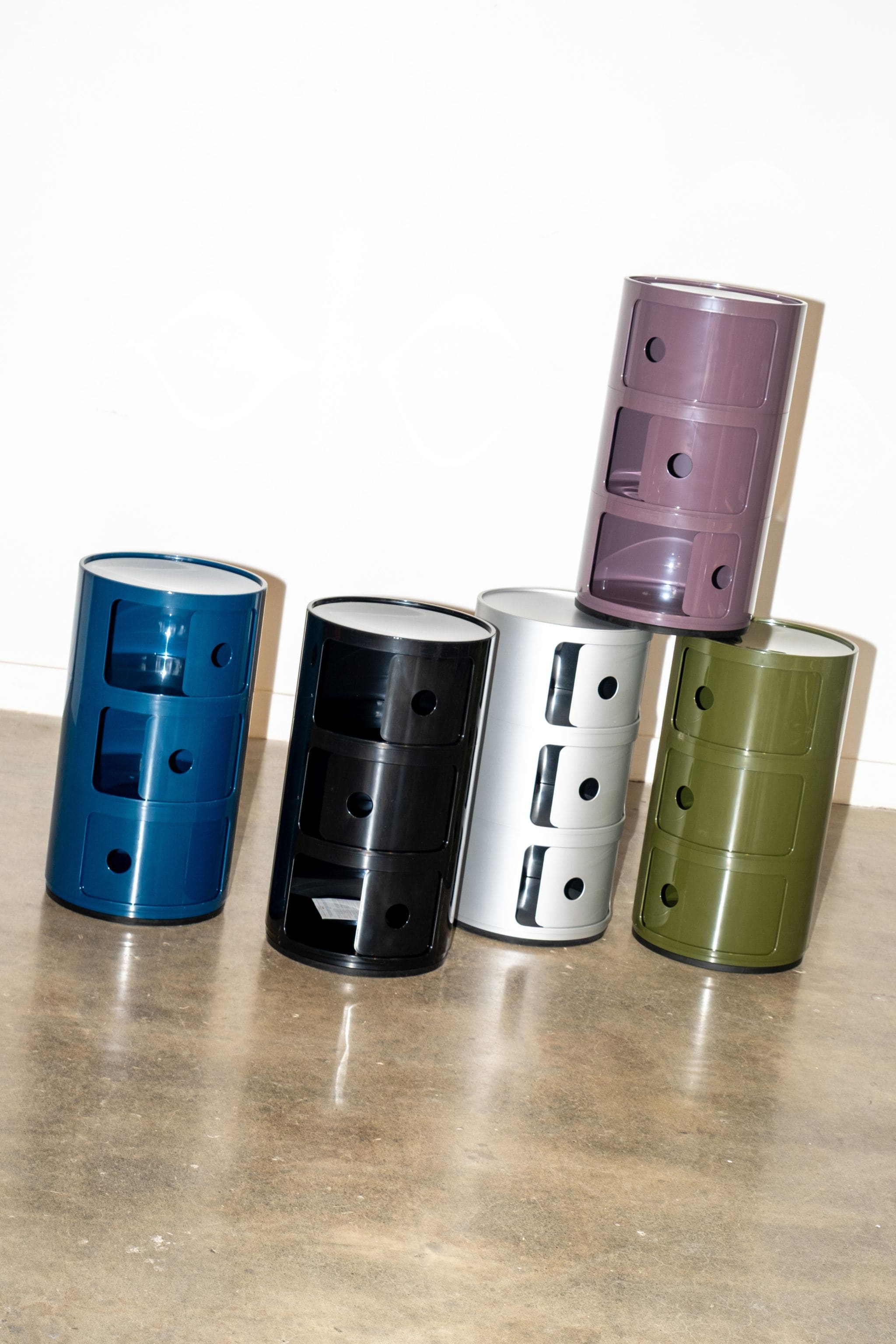 Kartell Componibili, 3 Elements, Blue | Bonne Choice