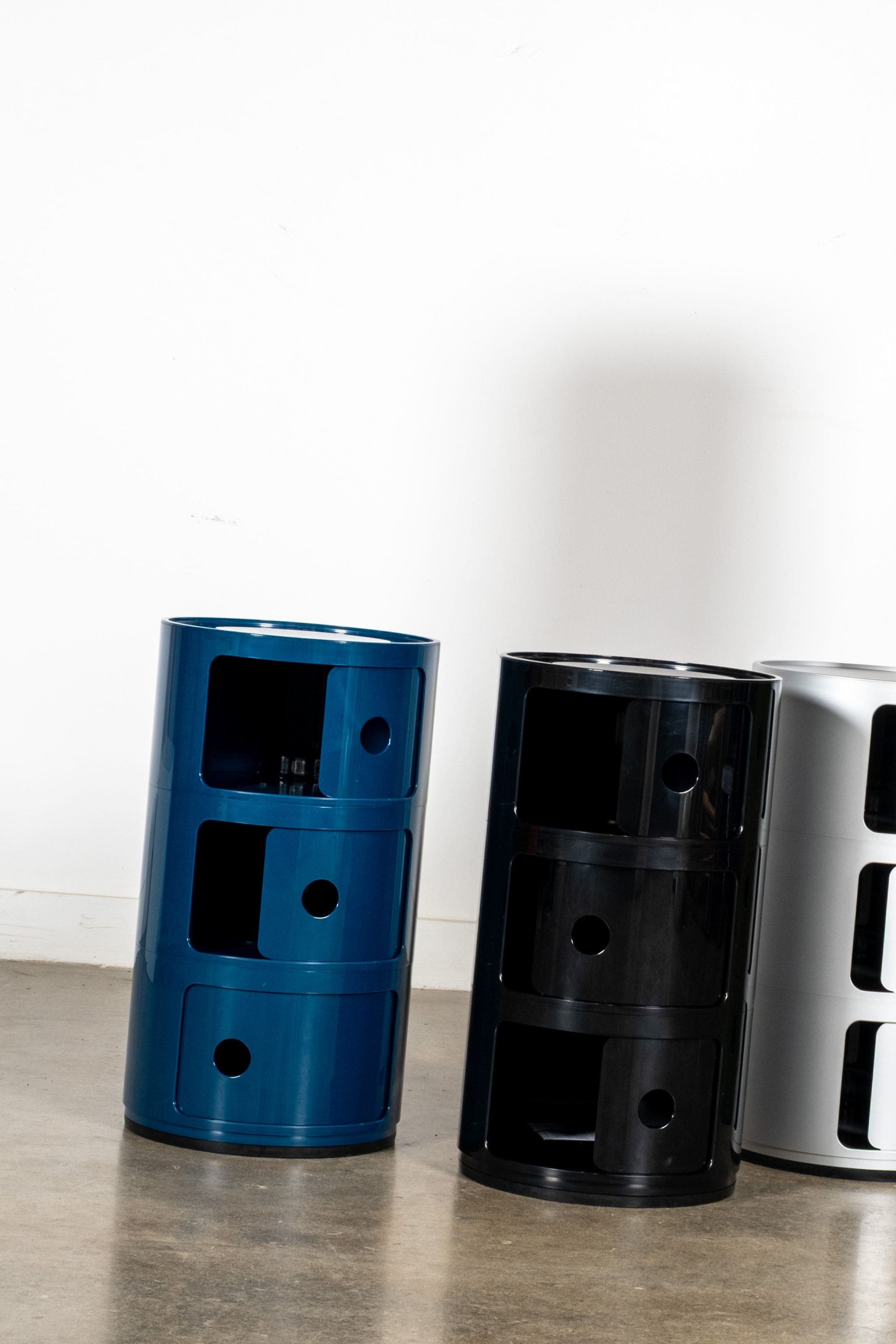 Kartell Componibili, 3 Elements, Blue | Bonne Choice