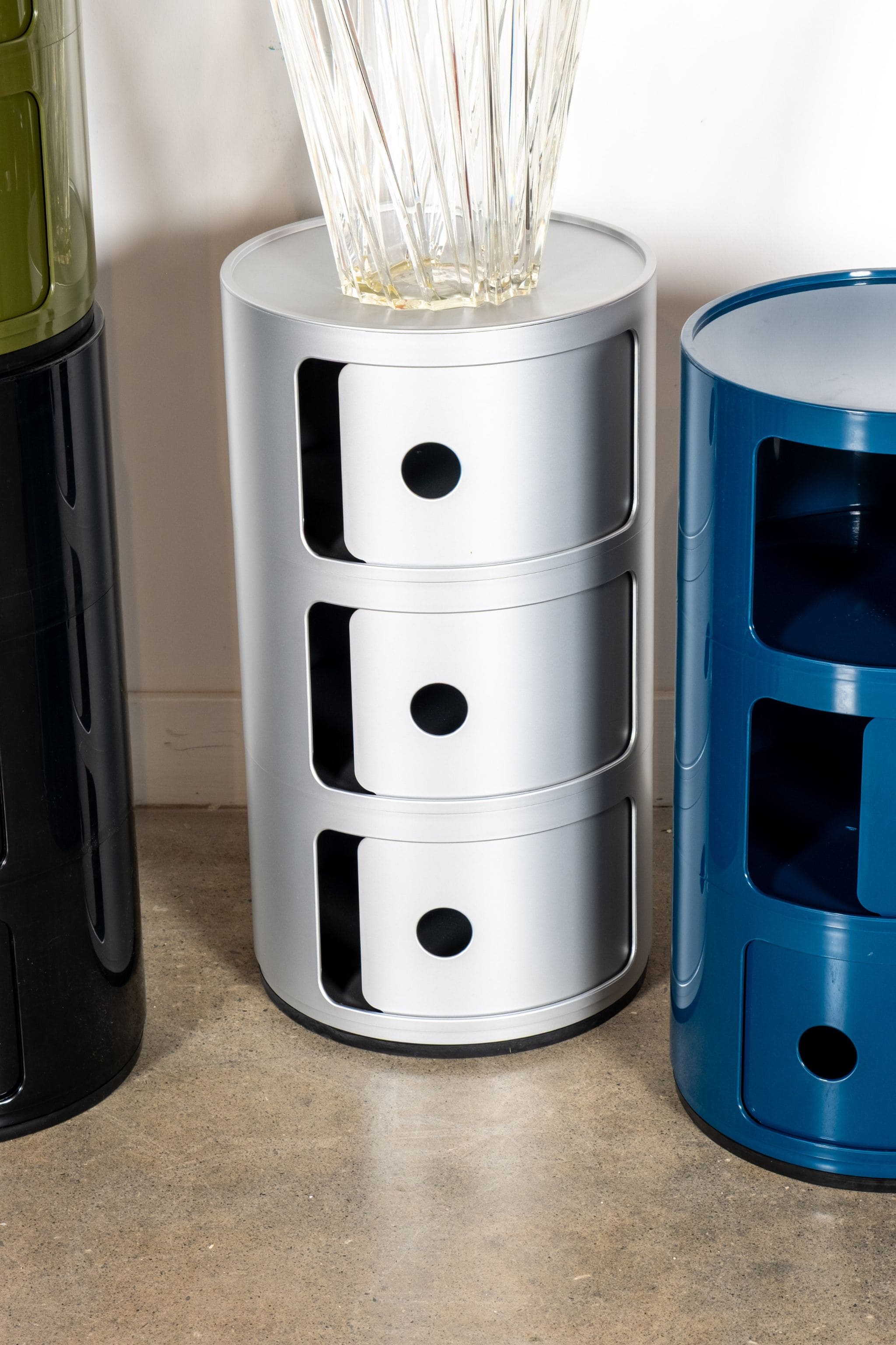 Kartell Componibili, 3 Elements, Silver | Bonne Choice