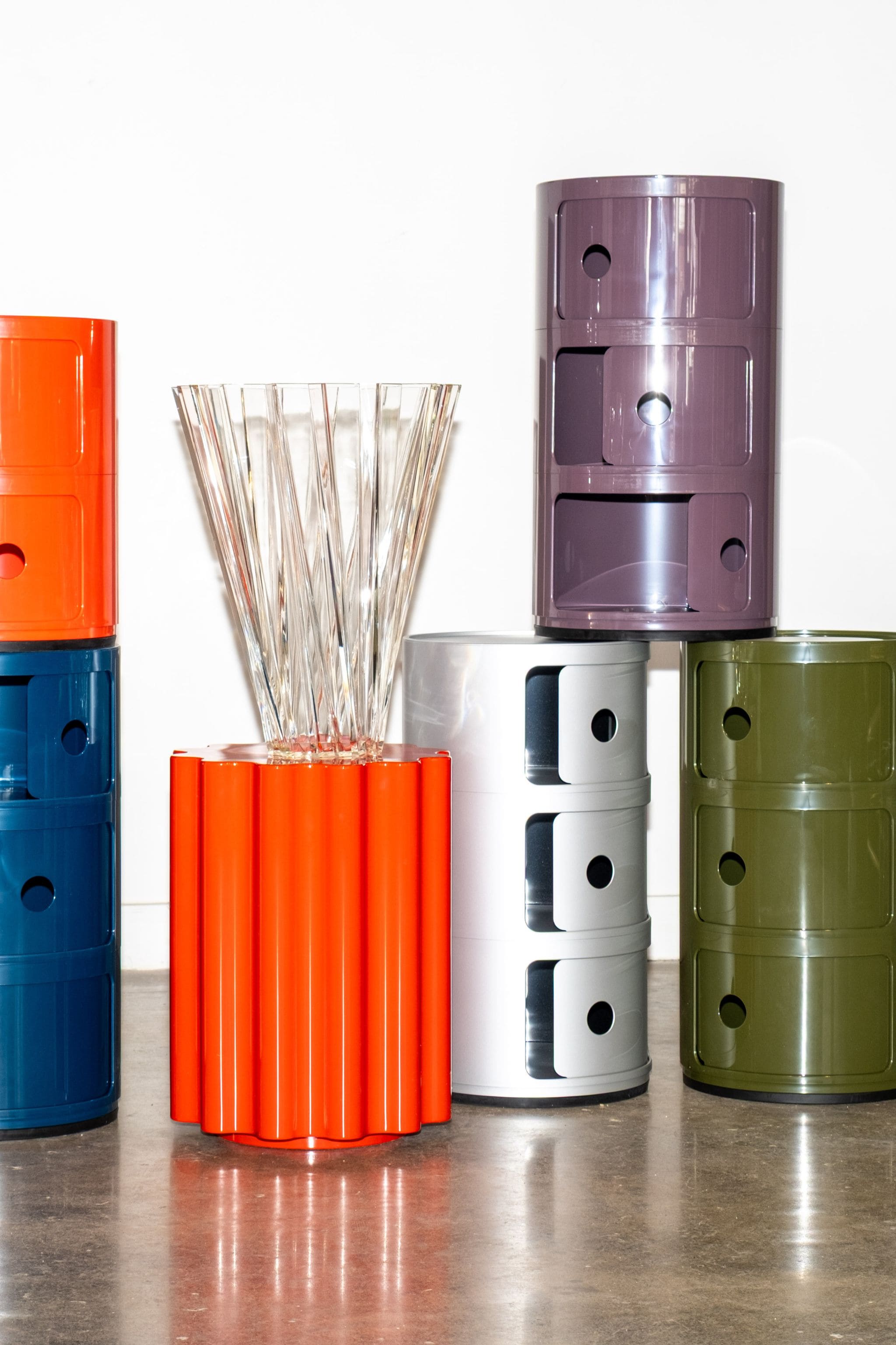 Kartell Componibili, 3 Elements, Silver | Bonne Choice