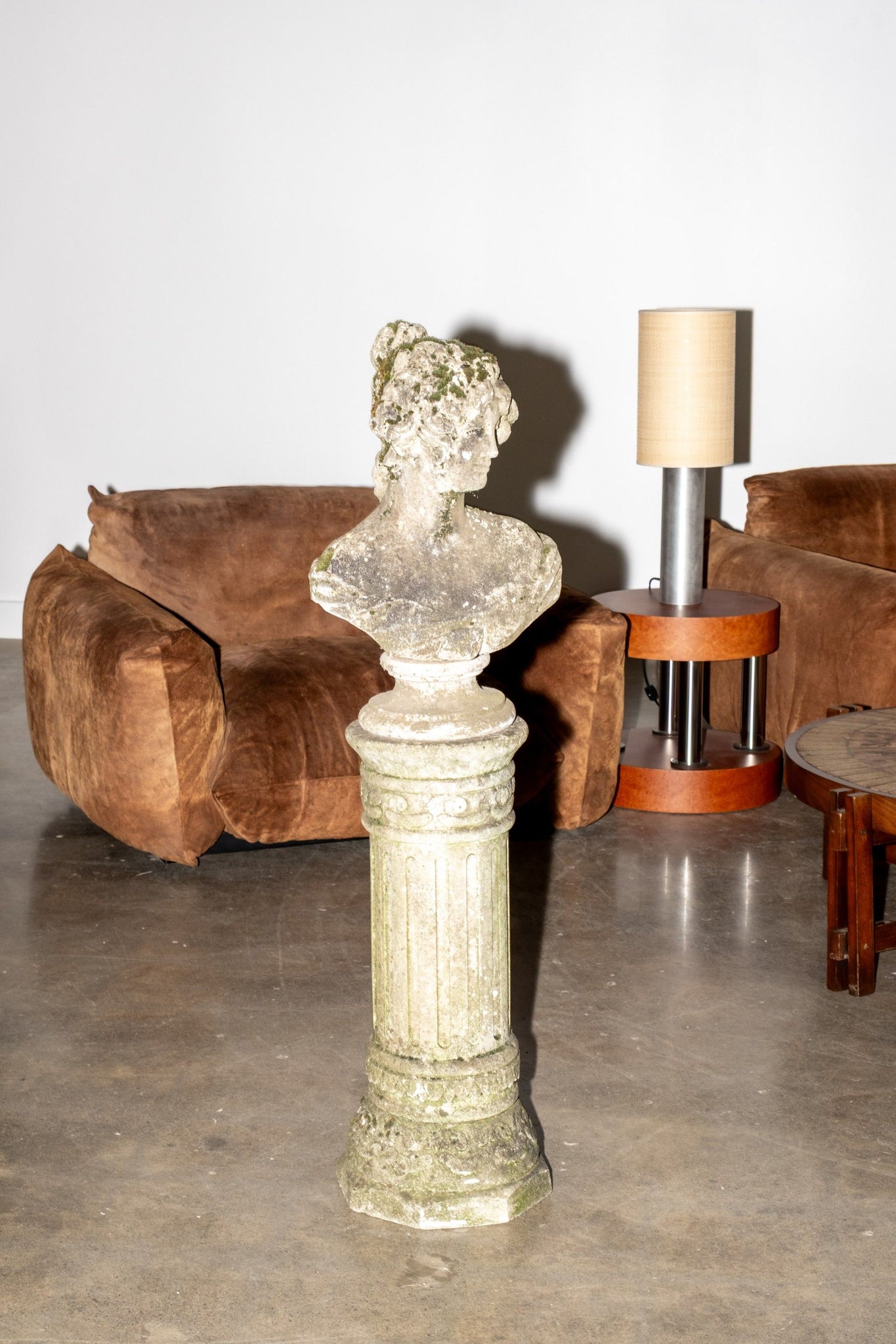 Concrete Bust + Pillar