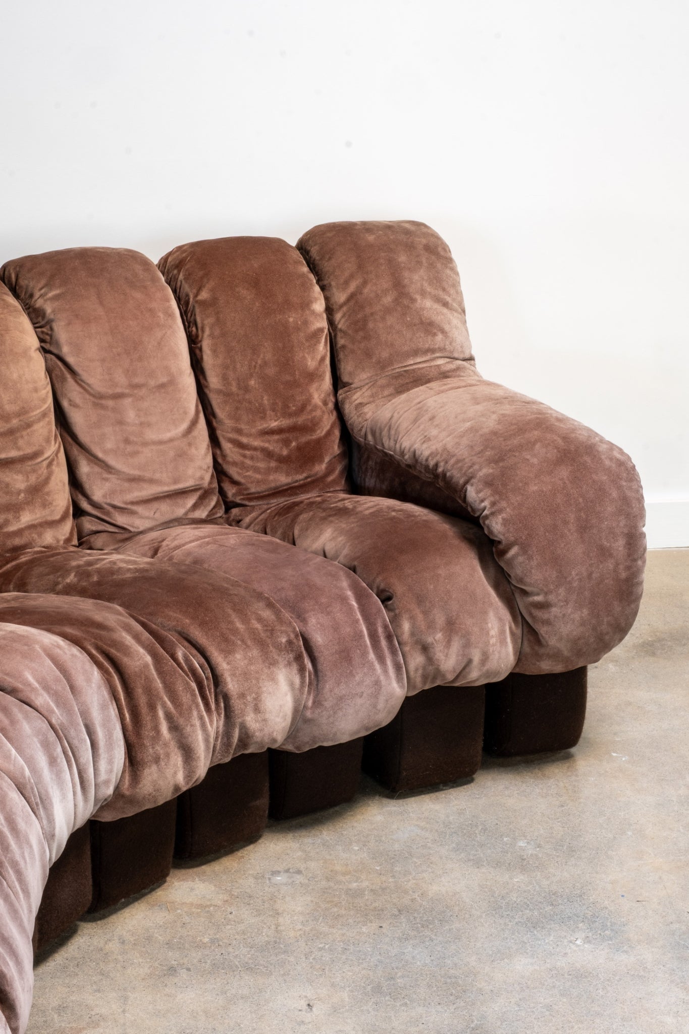 DS 600 “Non-Stop” Sectional, Taupe Suede