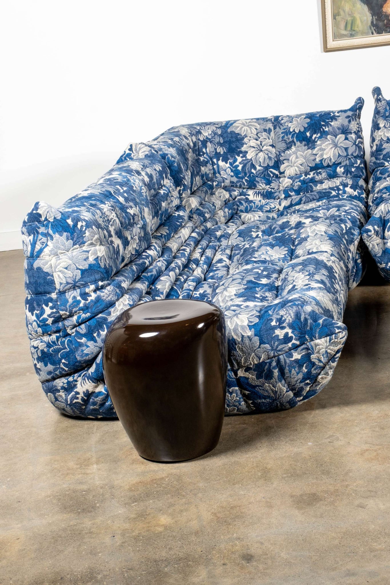 Newly Upholstered 3-Seater Floral TOGO