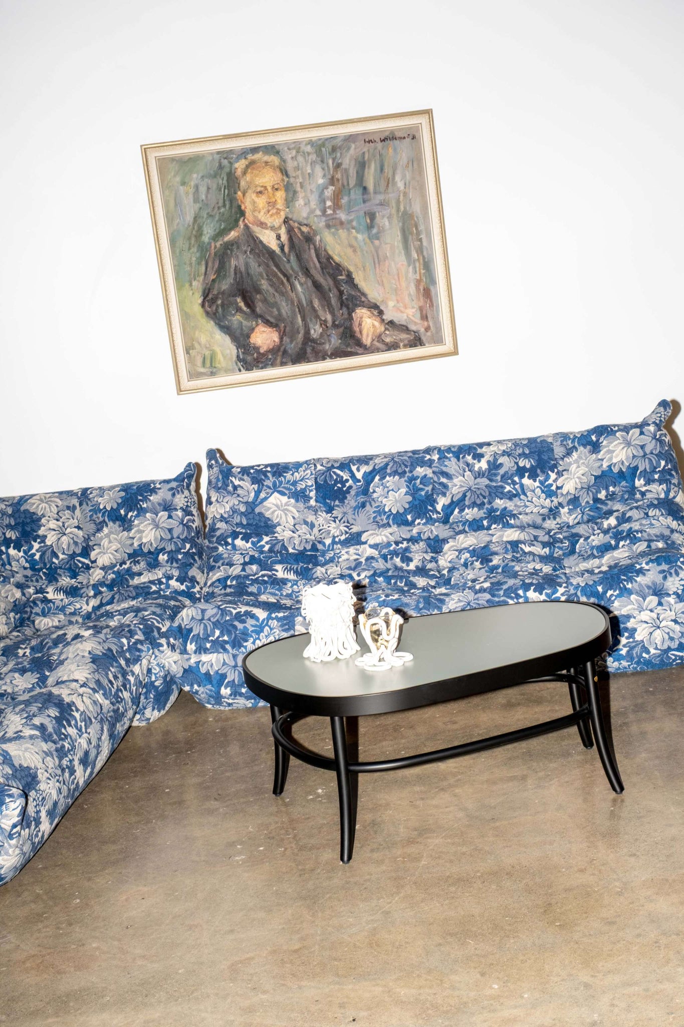 Newly Upholstered 3-Seater Floral TOGO