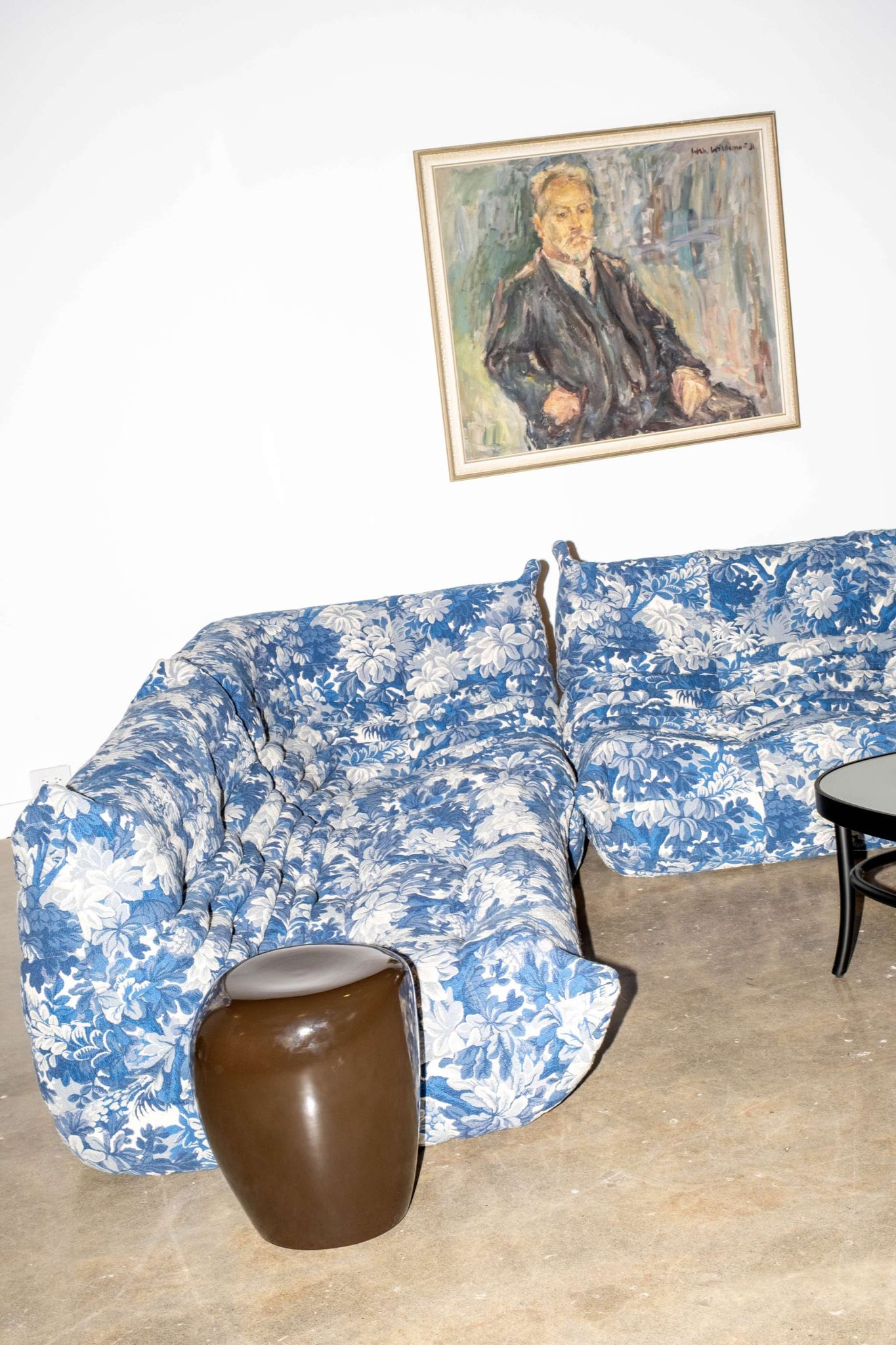 Newly Upholstered 3-Seater Floral TOGO