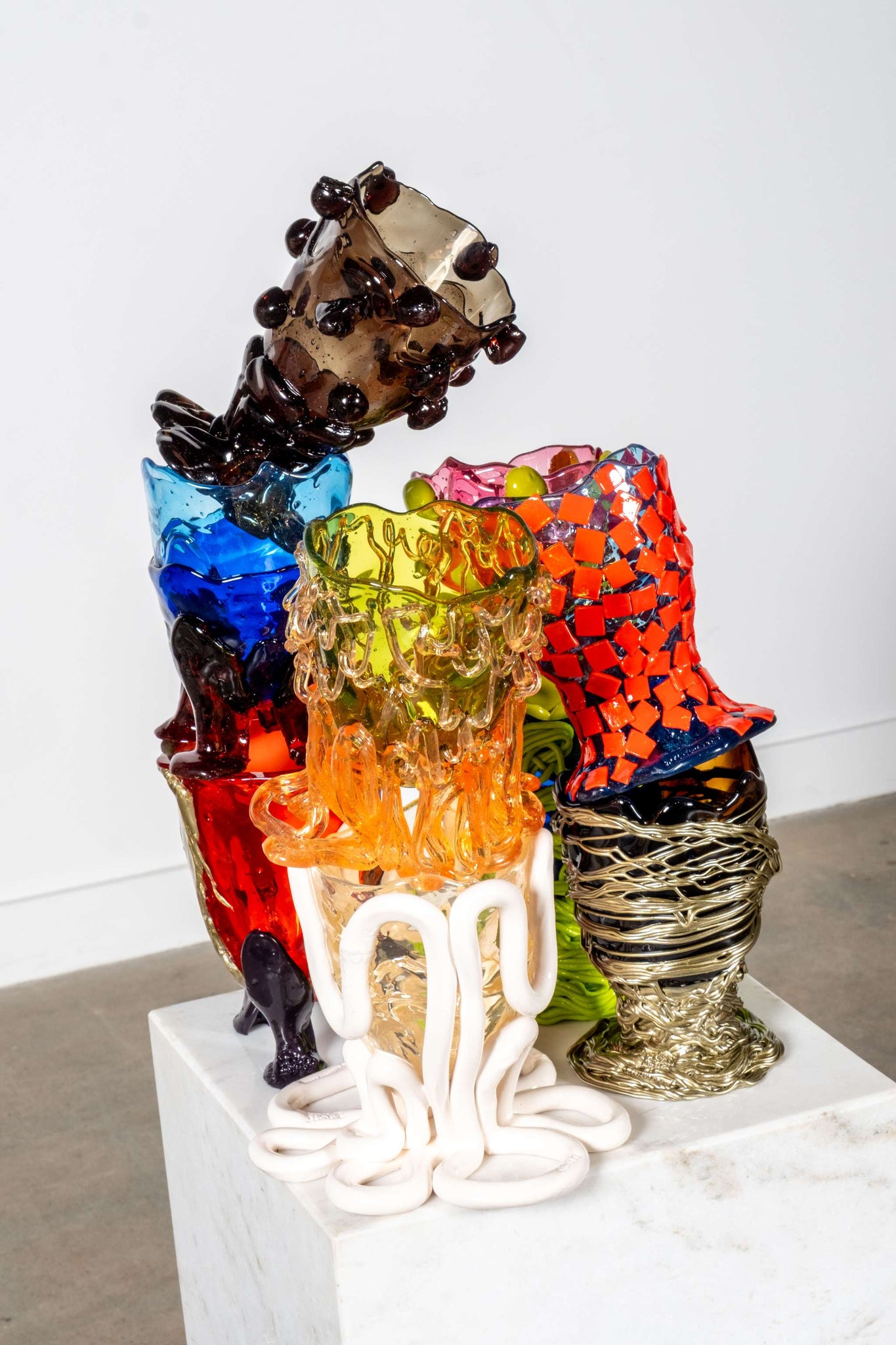 Amazonia Extra Colour Vase (Small), Pink and Gold