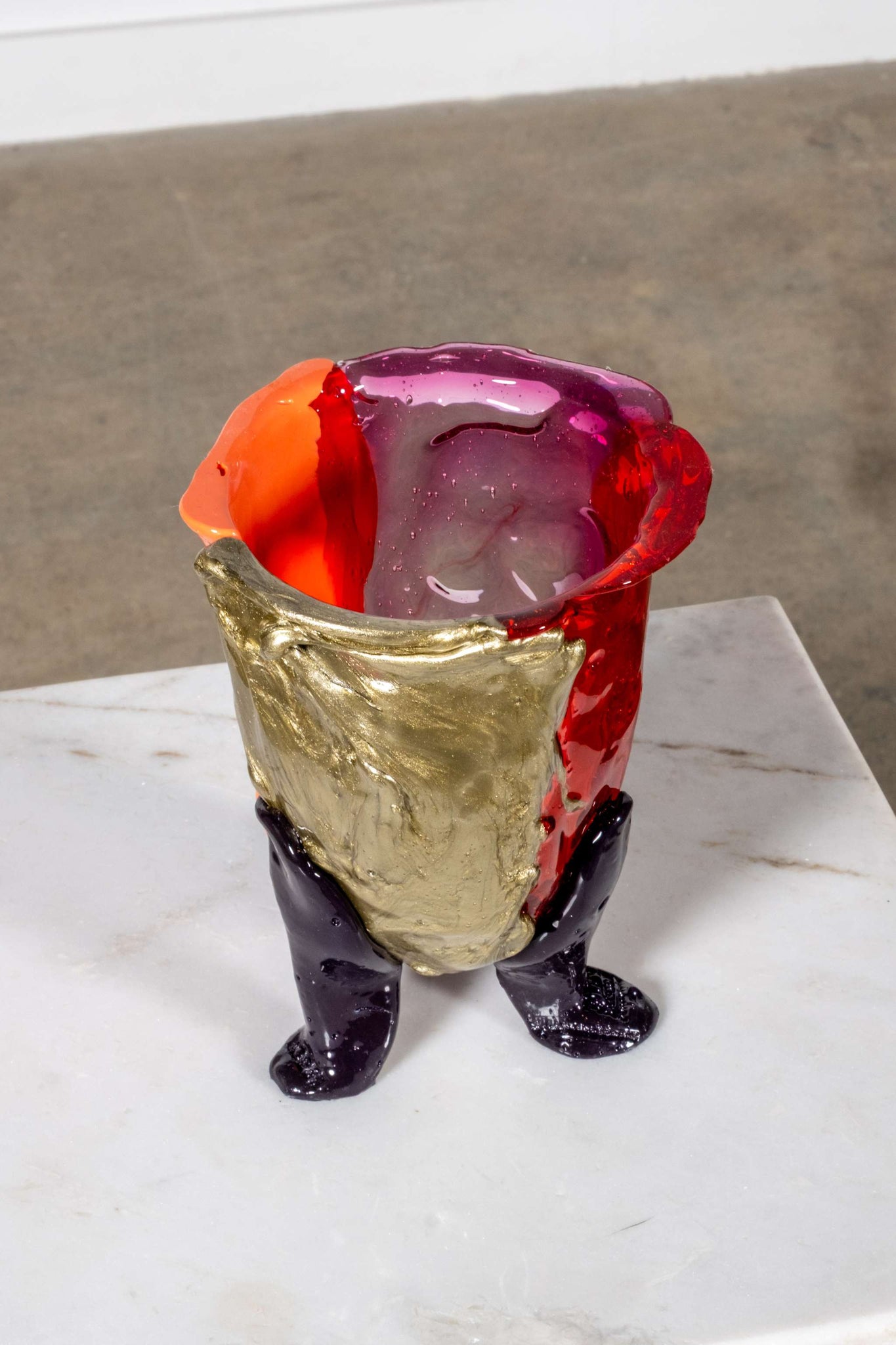 Amazonia Extra Colour Vase (Small), Pink and Gold