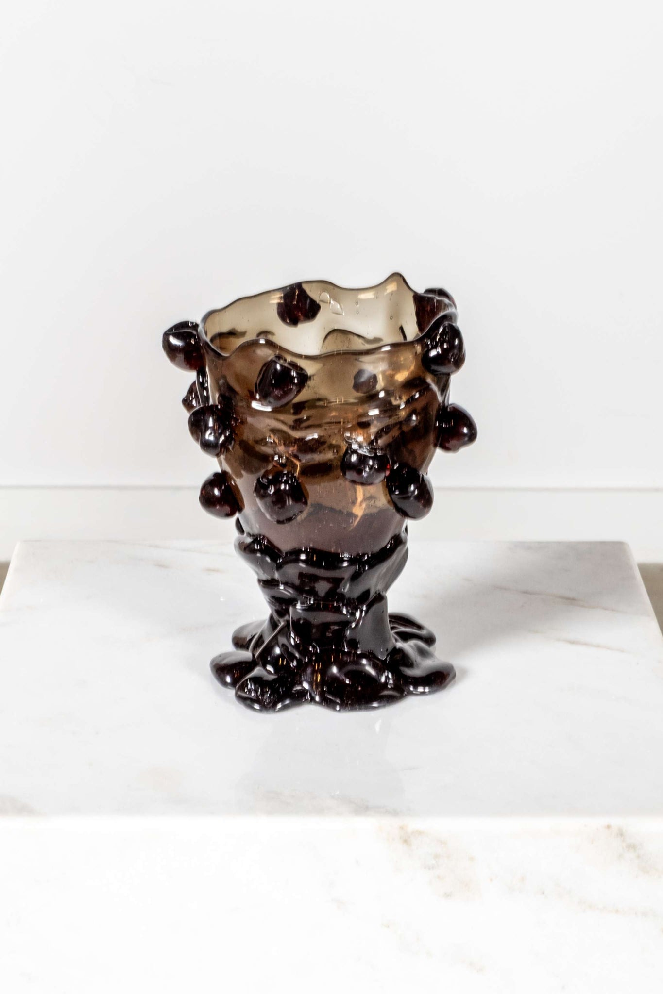 Nugget Vase (Small), Clear Black