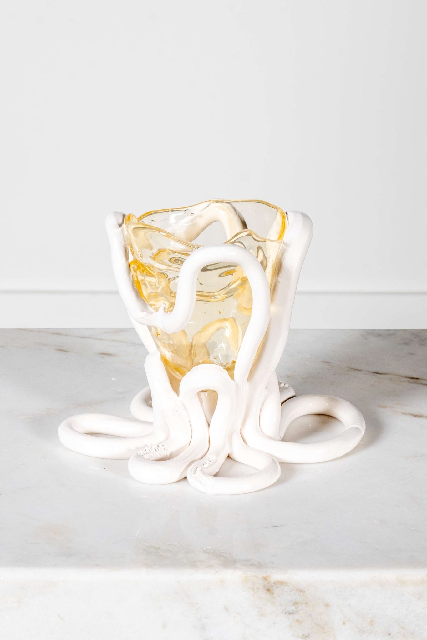 Indian Summer Vase (XS), Clear and Matte White