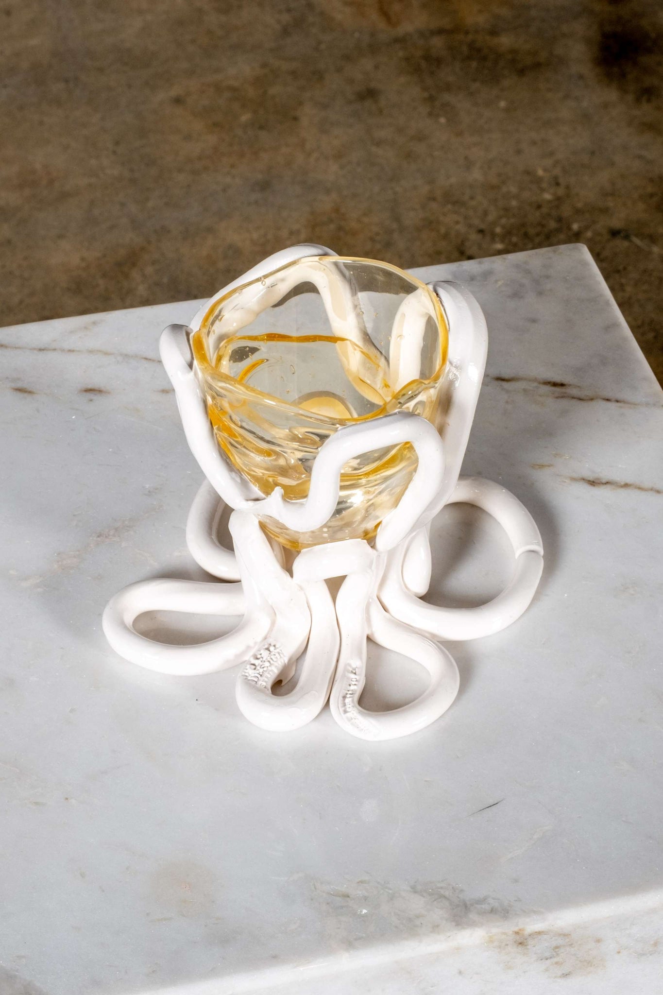 Indian Summer Vase (XS), Clear and Matte White