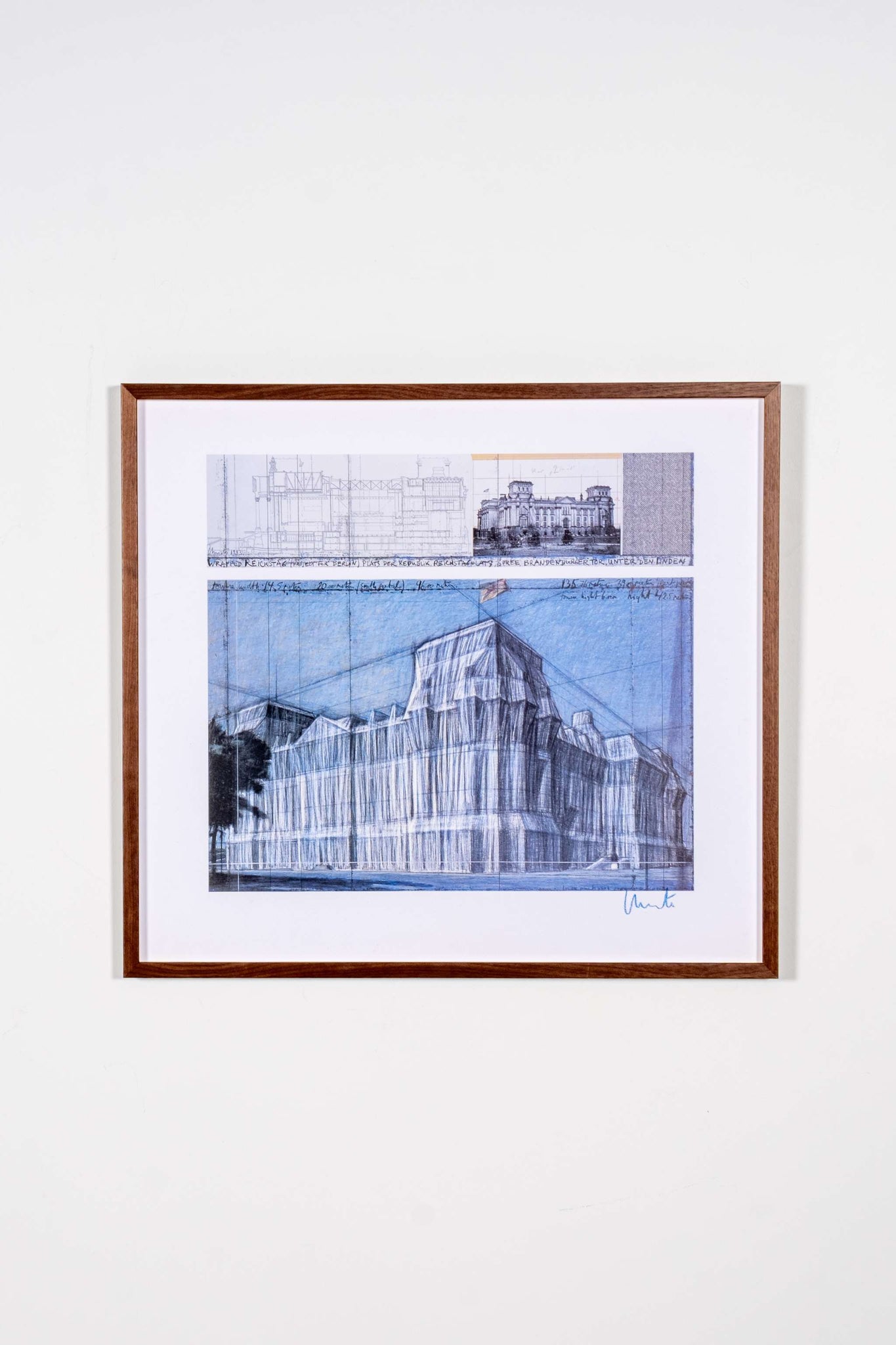 "Wrapped Reichstag (Project for Berlin)" (1993), Signed Print
