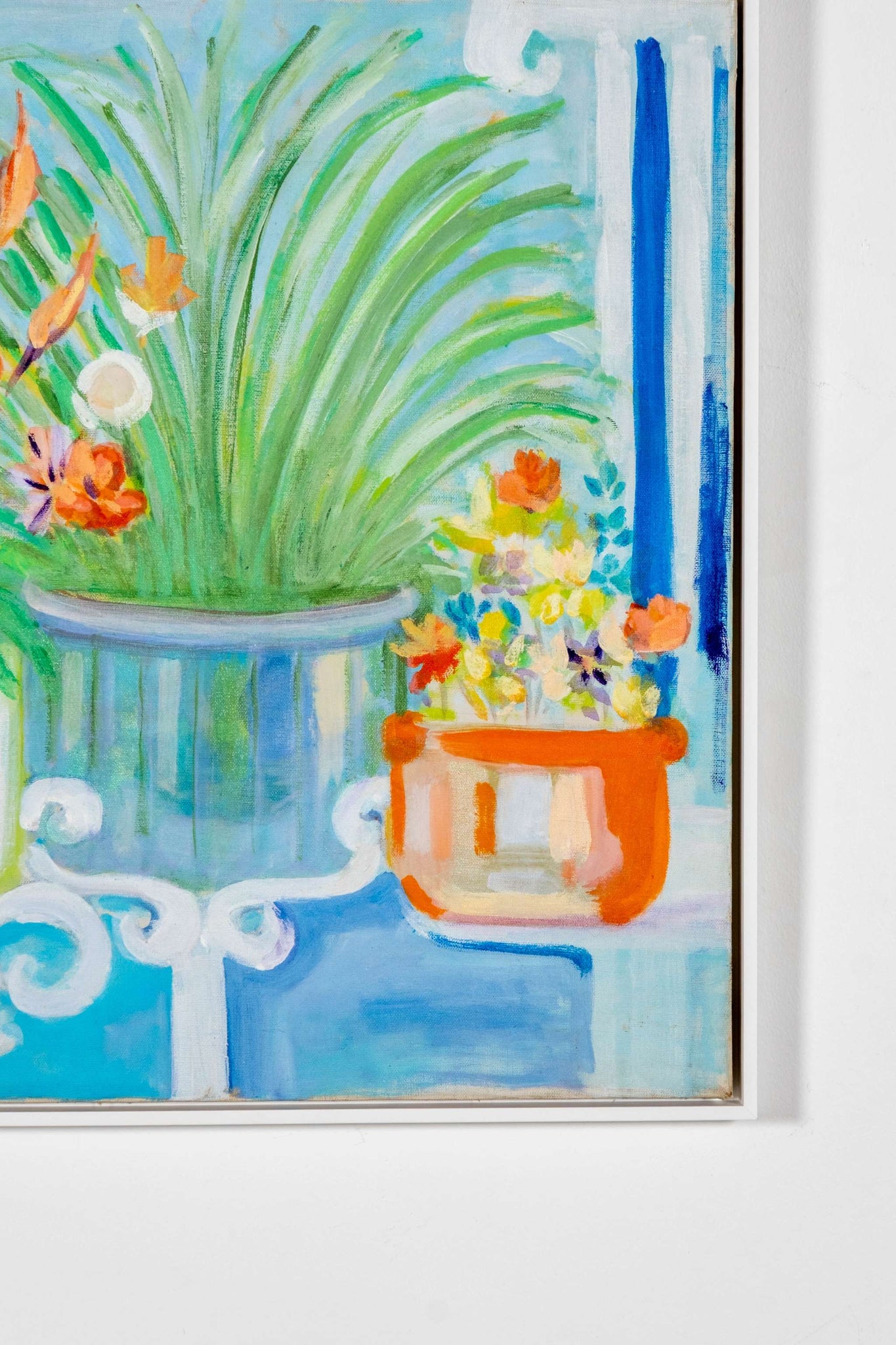 Vintage Painting, Plants in Window Still Life | Bonne Choice