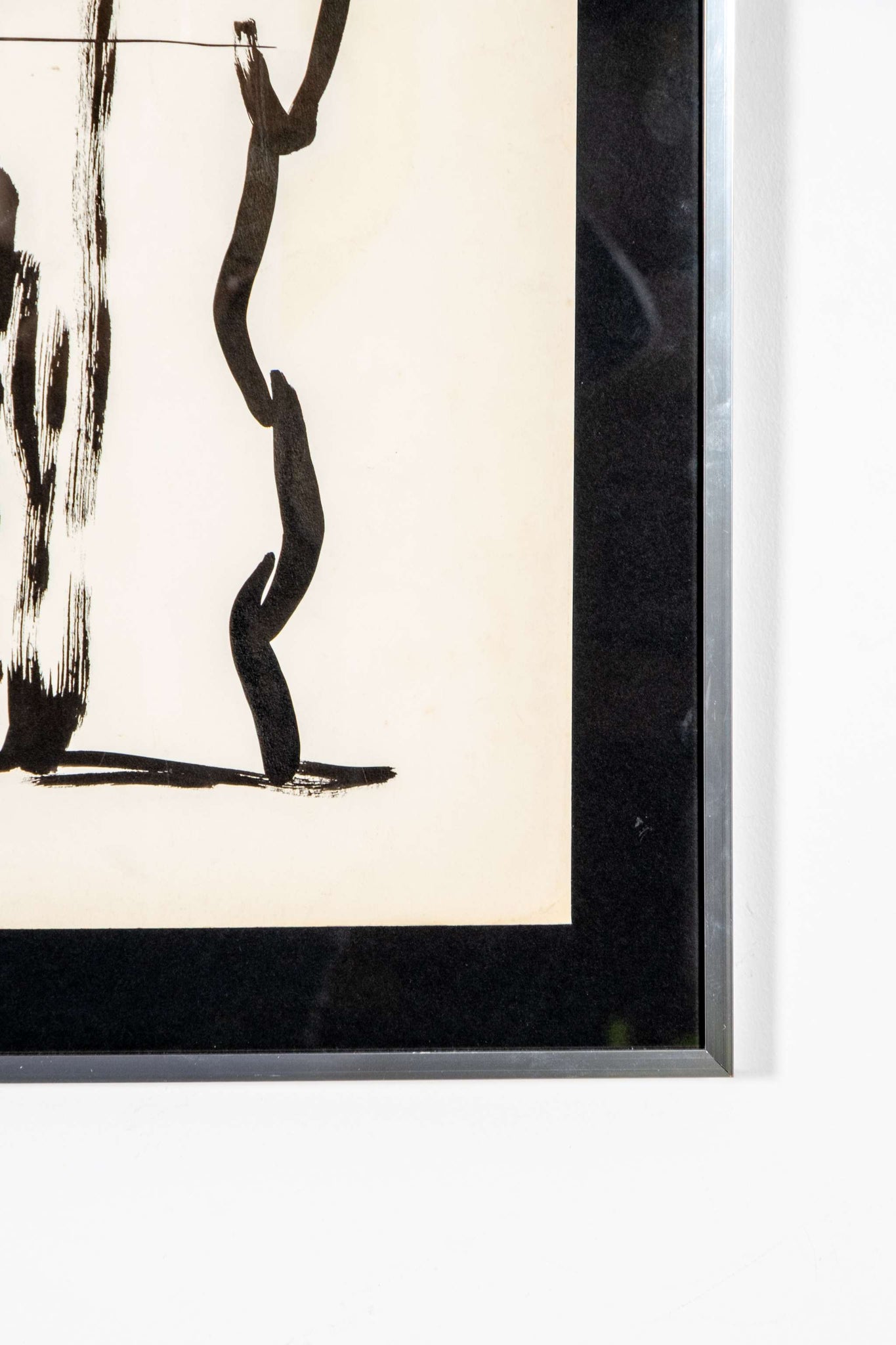 Framed Ink Abstract Landscape