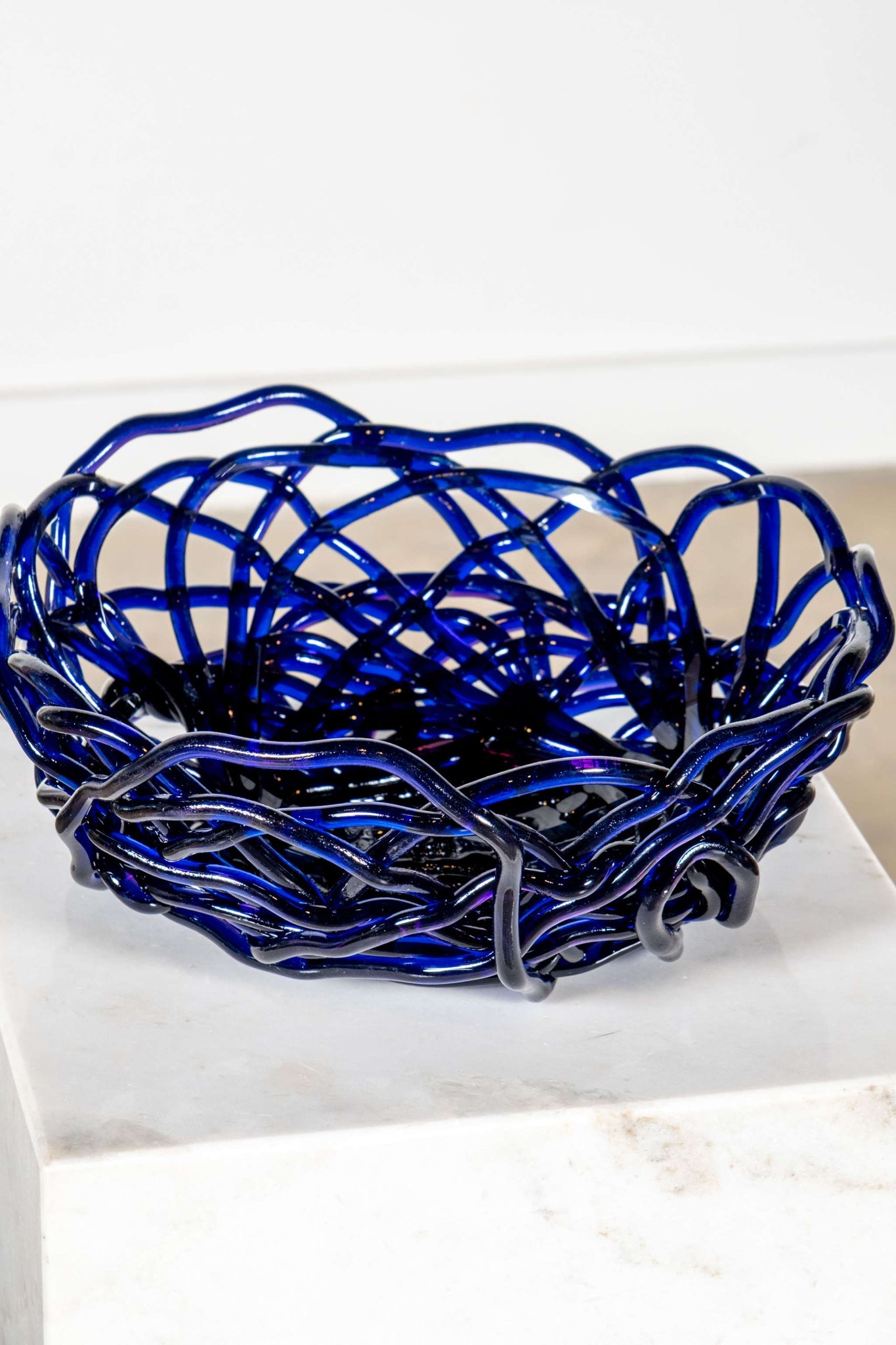 Tutti Frutti II Basket (Medium), Clear Blue and Clear Fuchsia