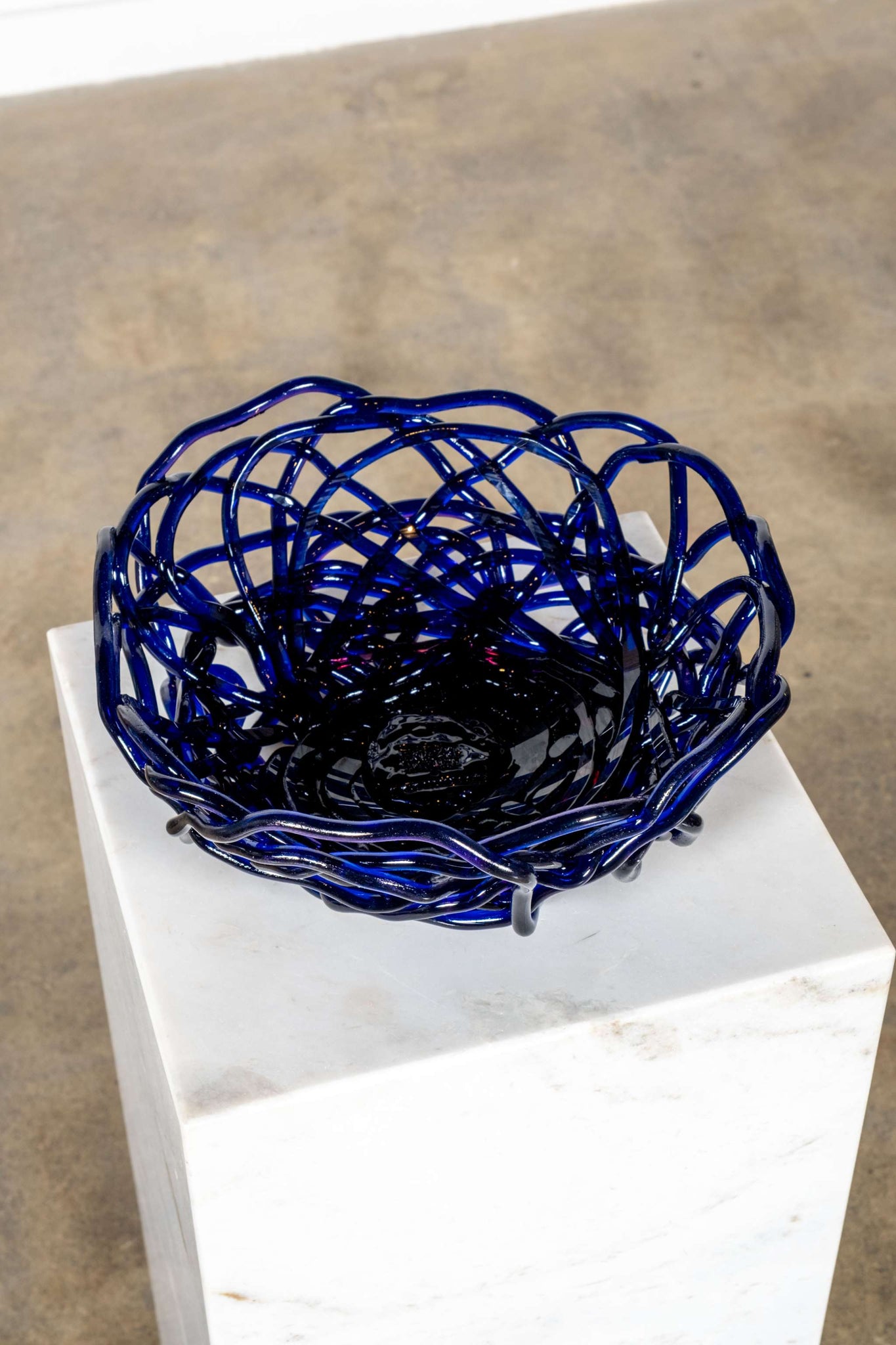 Tutti Frutti II Basket (Medium), Clear Blue and Clear Fuchsia