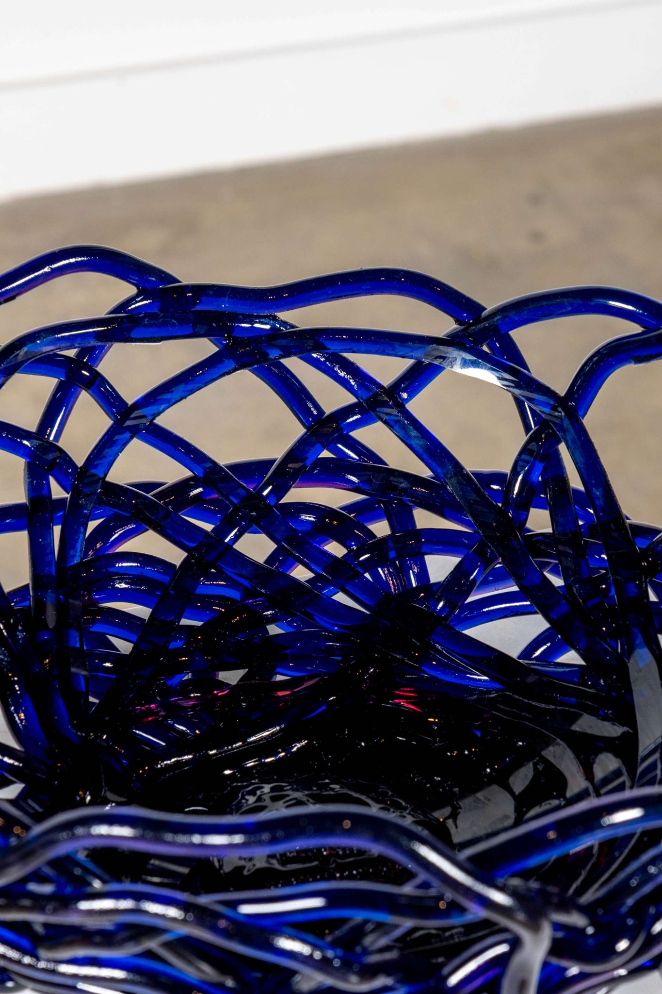 Tutti Frutti II Basket (Medium), Clear Blue and Clear Fuchsia