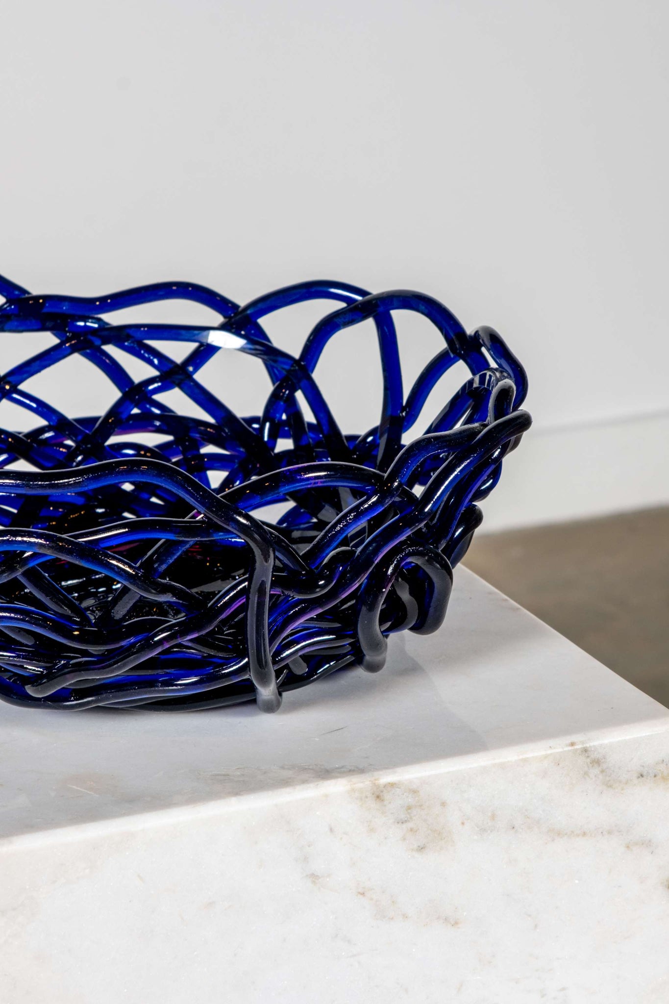 Tutti Frutti II Basket (Medium), Clear Blue and Clear Fuchsia