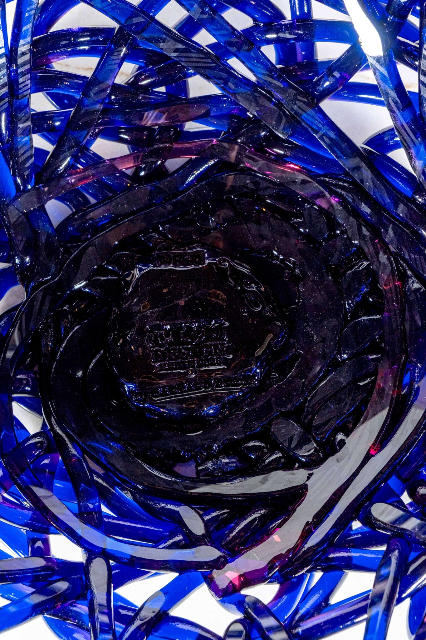 Tutti Frutti II Basket (Medium), Clear Blue and Clear Fuchsia