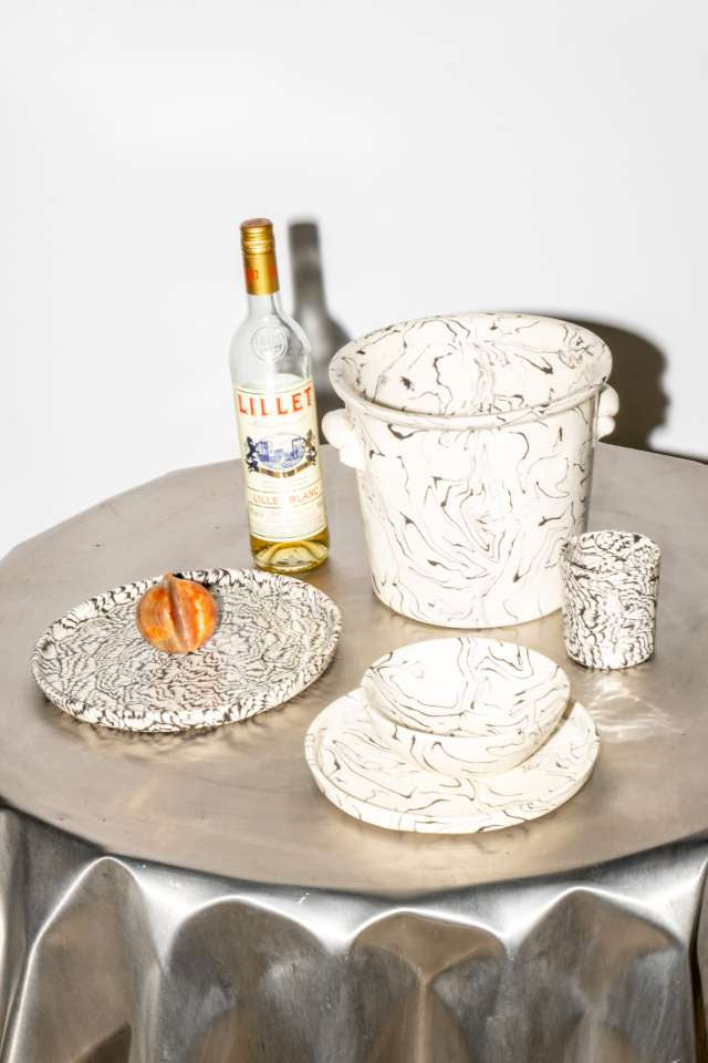 Nina Ceramic Ice Bucket